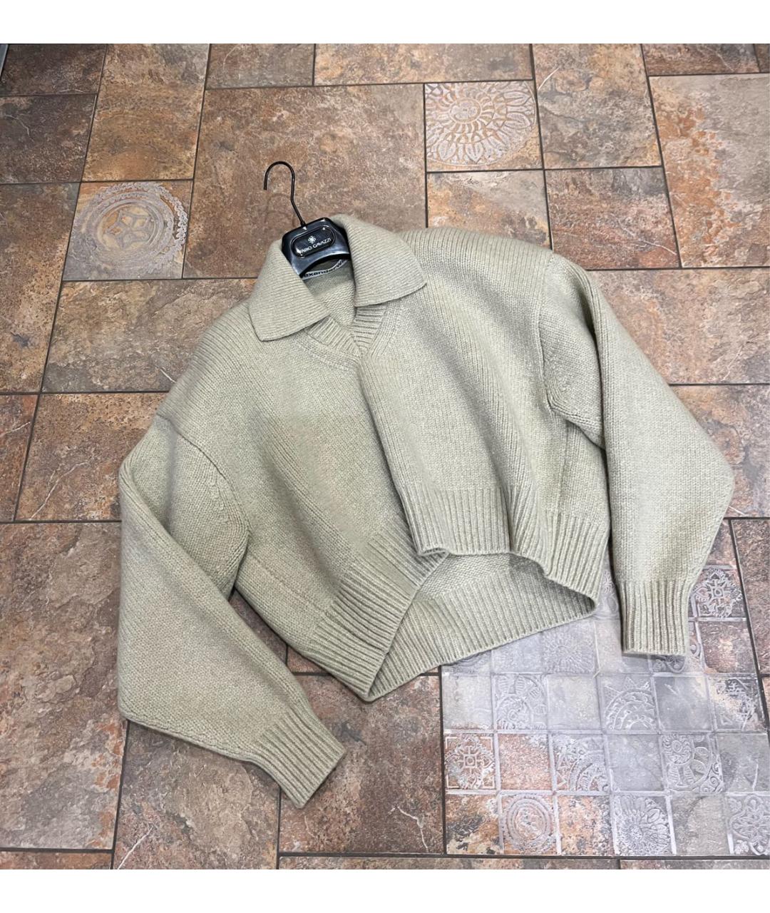 ALEXANDER WANG Бежевый шерстяной джемпер / свитер, фото 2