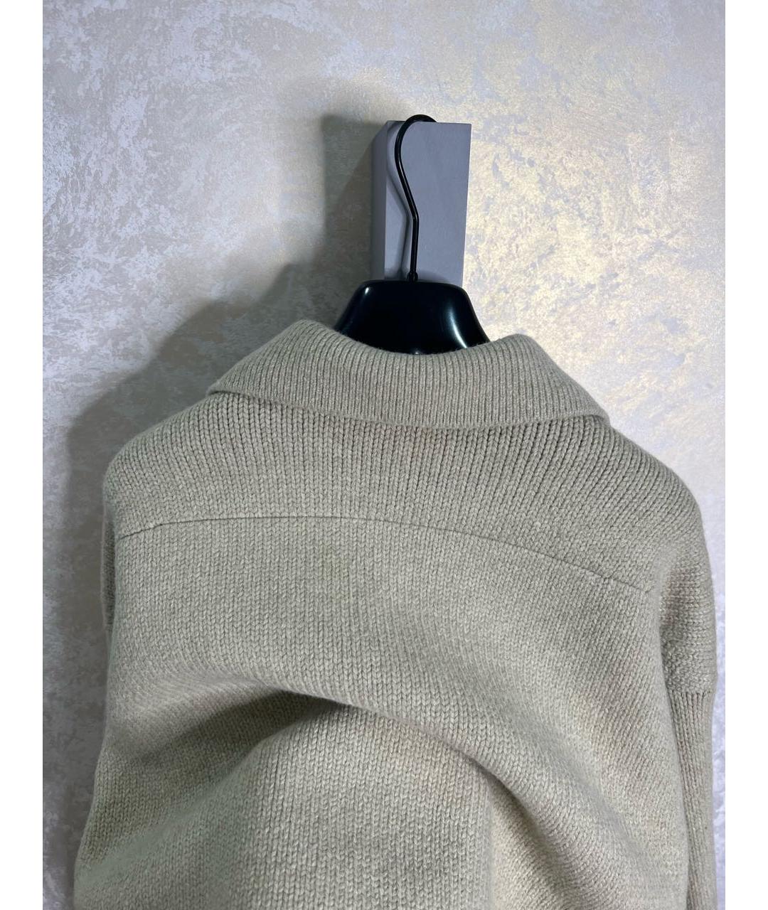 ALEXANDER WANG Бежевый шерстяной джемпер / свитер, фото 3