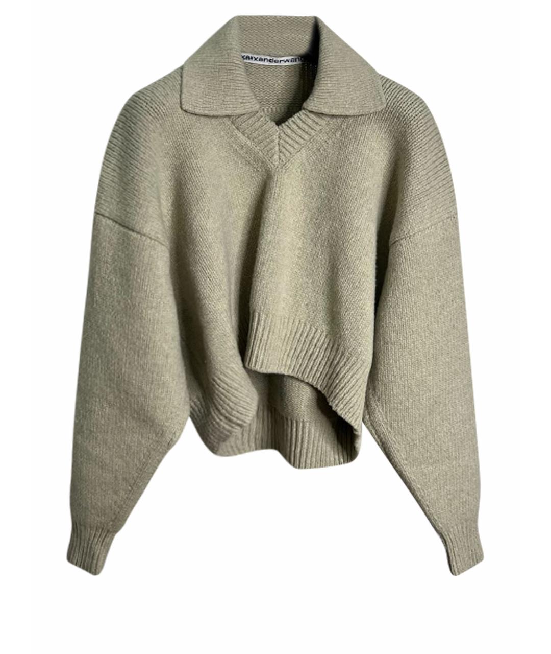 ALEXANDER WANG Бежевый шерстяной джемпер / свитер, фото 1