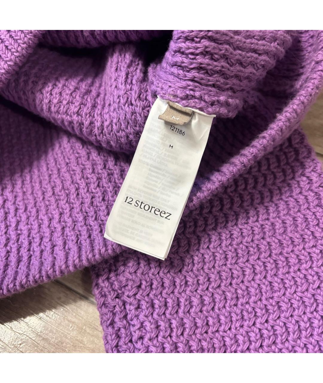 12 STOREEZ Фиолетовый хлопковый жакет/пиджак, фото 5
