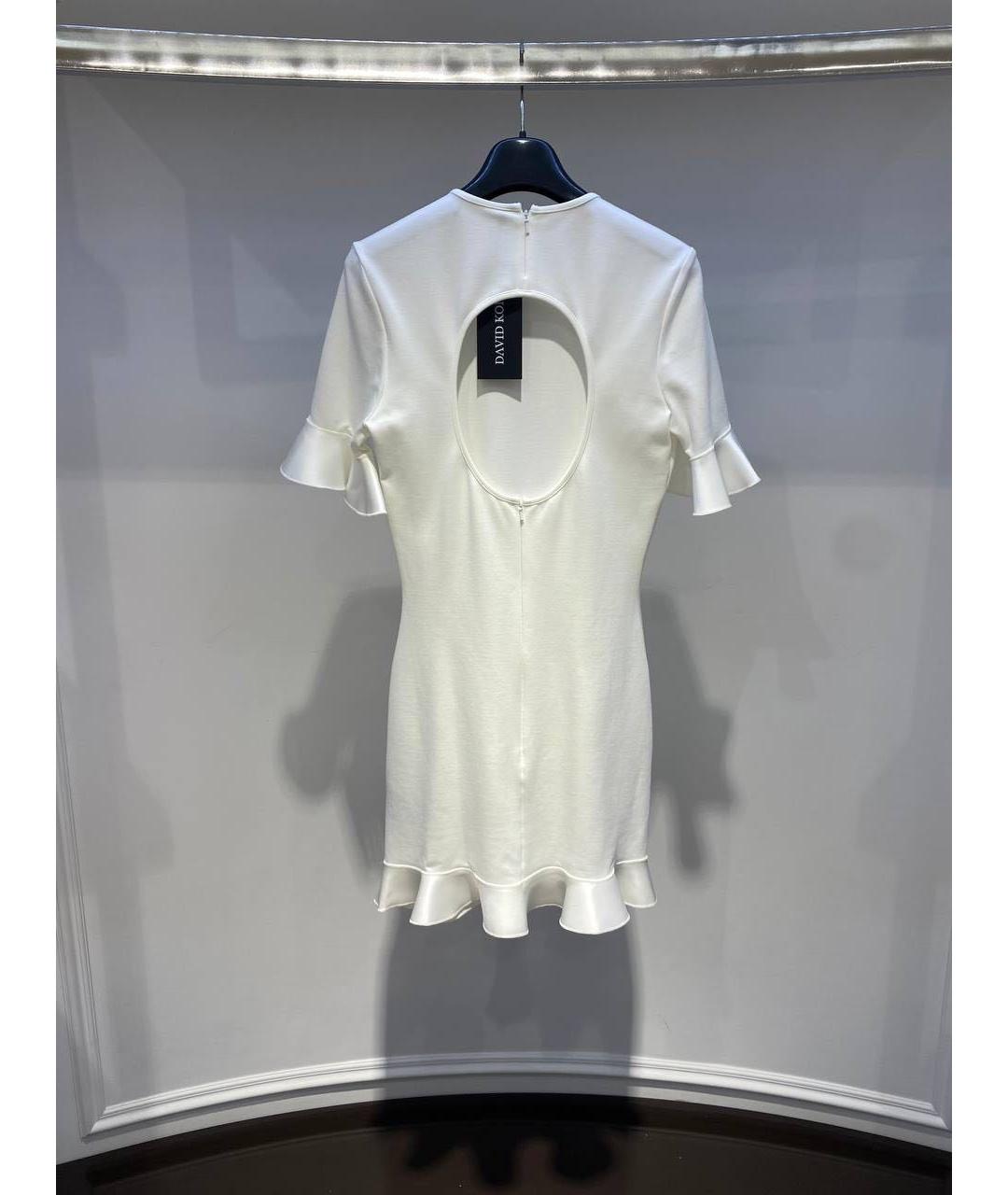 DAVID KOMA Белое повседневное платье, фото 2