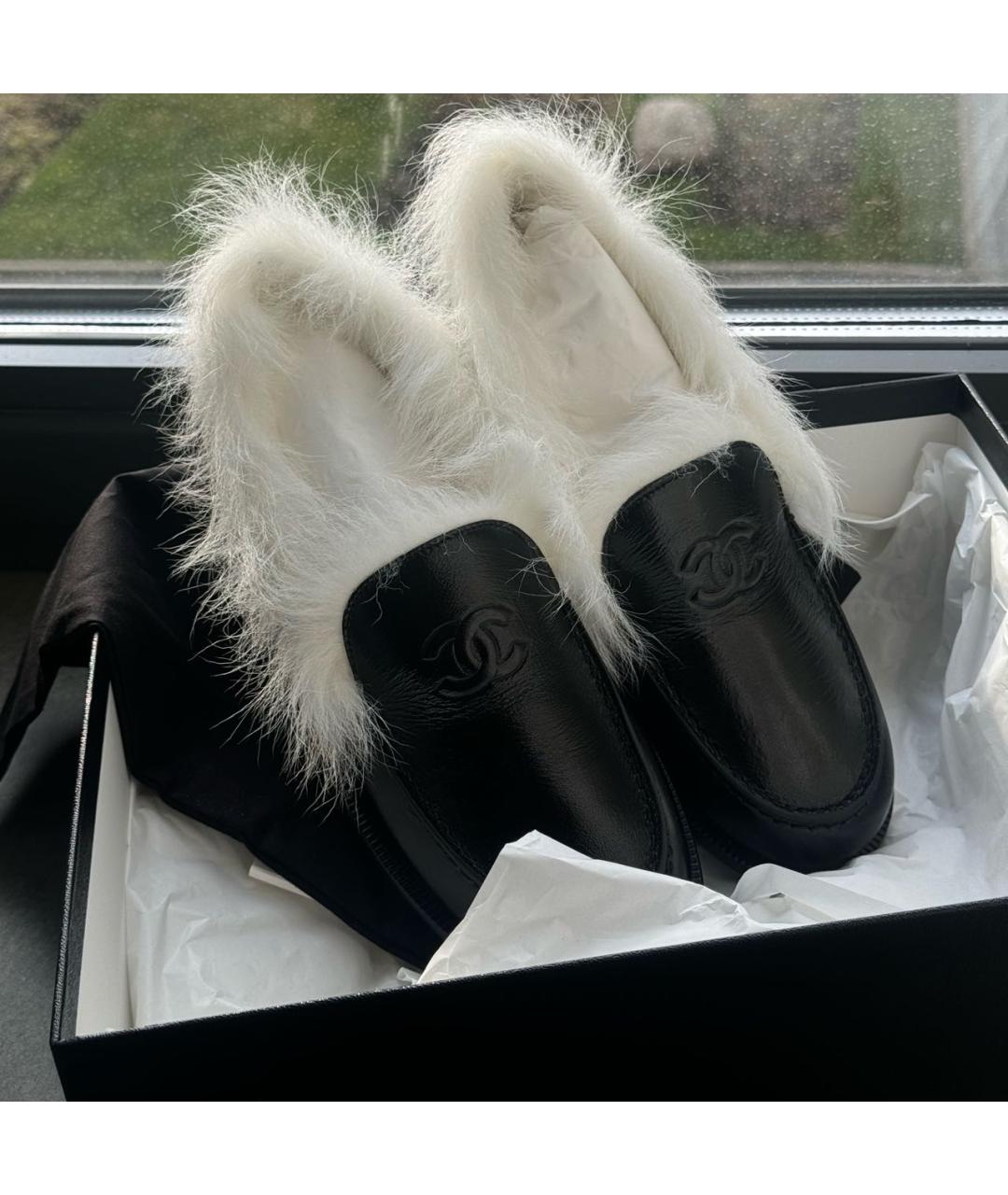 CHANEL Черные кожаные лоферы, фото 2