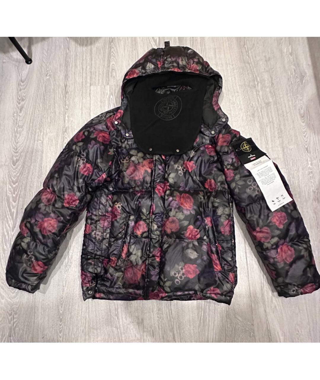 STONE ISLAND Черная полиуретановая парка, фото 6