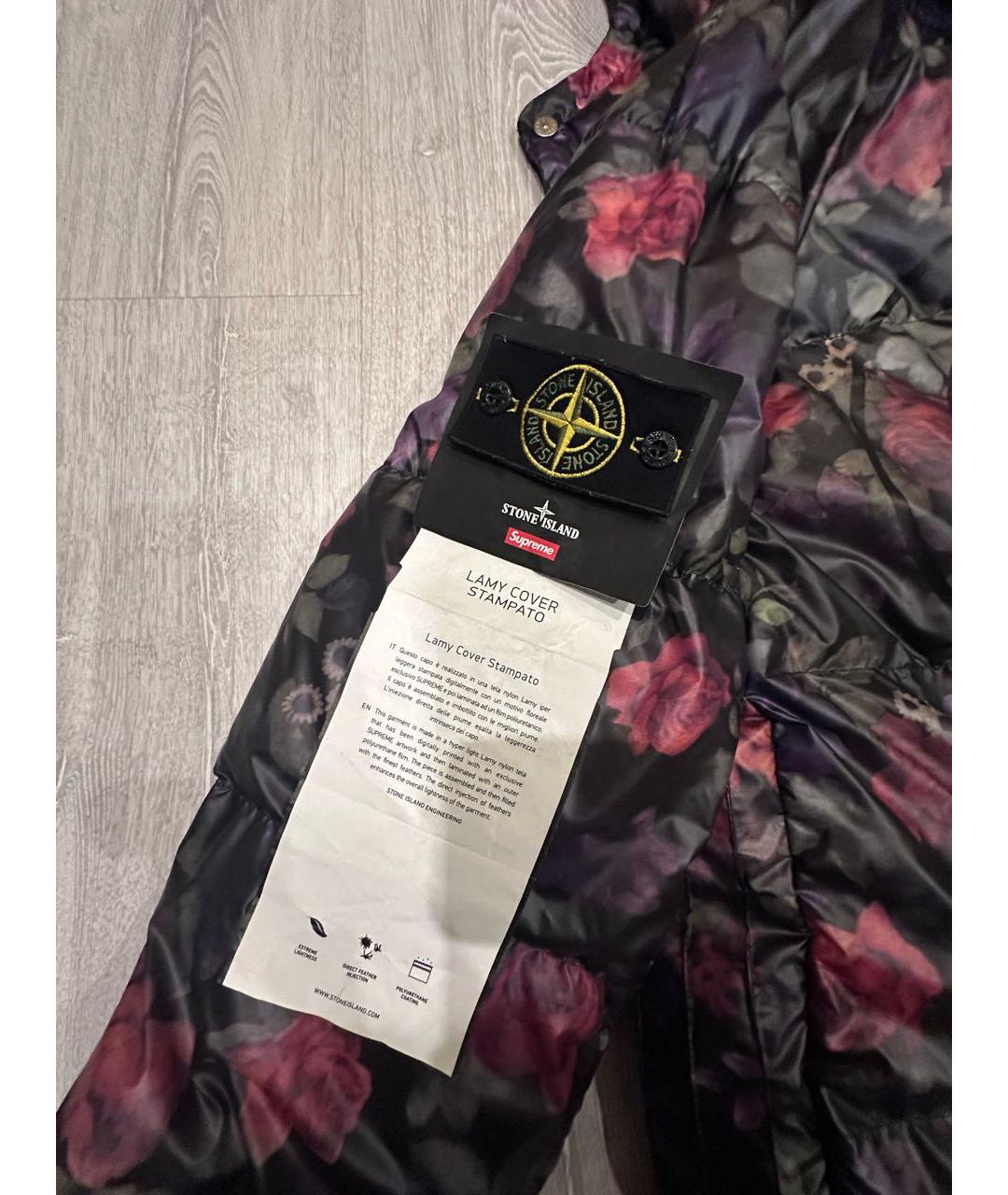 STONE ISLAND Черная полиуретановая парка, фото 3