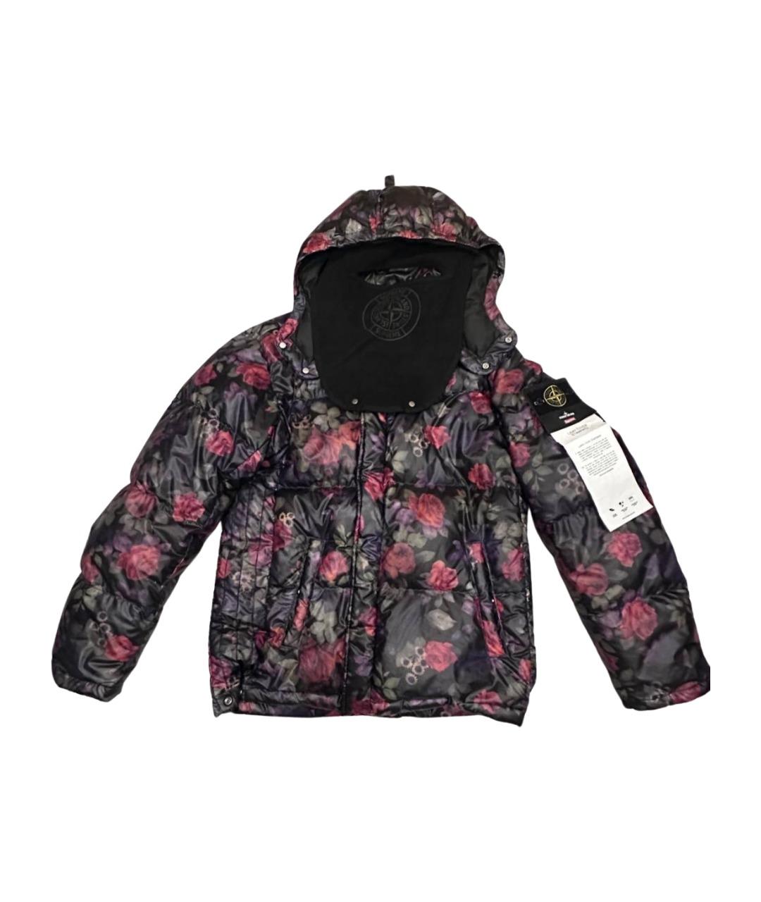 STONE ISLAND Черная полиуретановая парка, фото 1