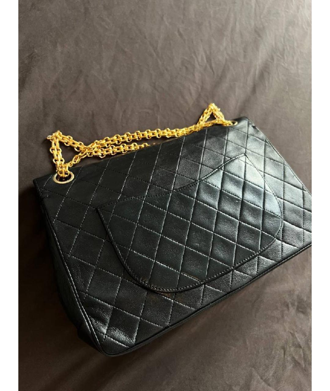 CHANEL Черная кожаная сумка через плечо, фото 2