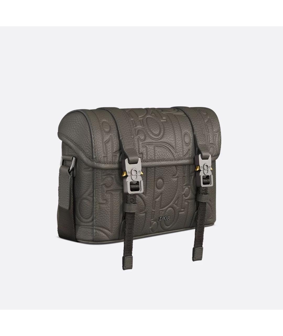 CHRISTIAN DIOR Коричневая кожаная сумка на плечо, фото 3