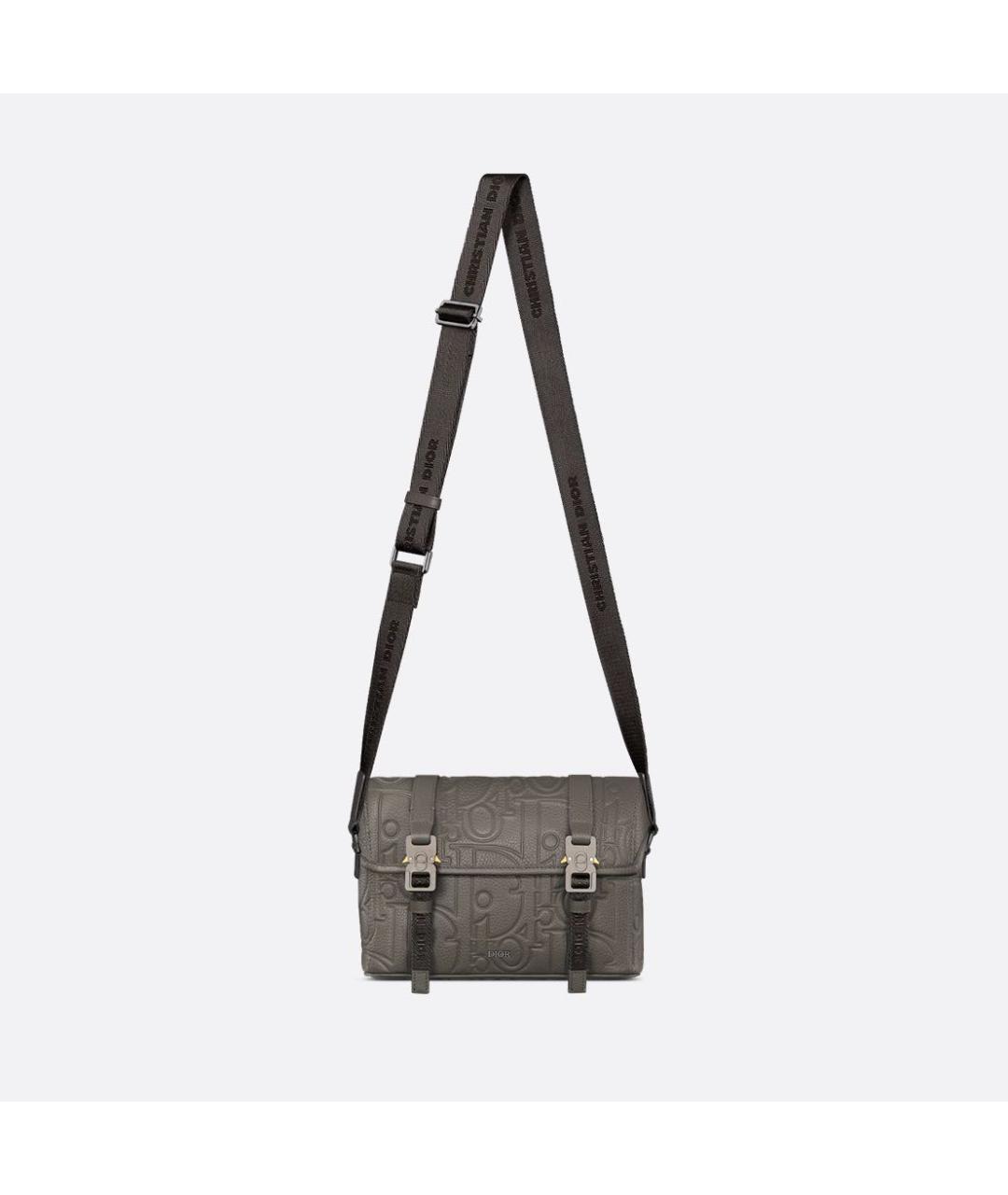 CHRISTIAN DIOR Коричневая кожаная сумка на плечо, фото 5