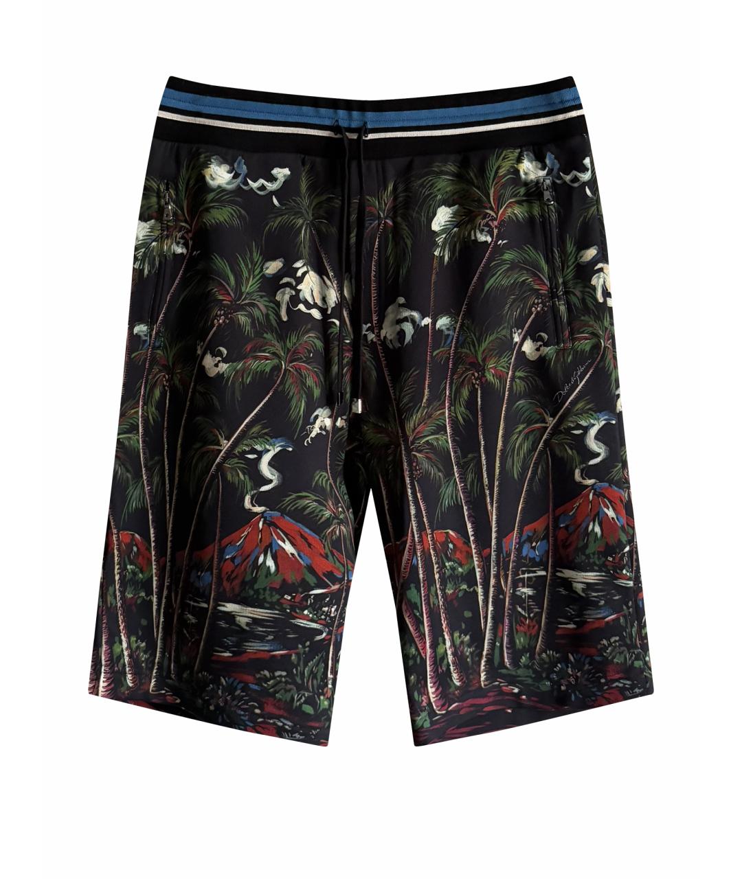 DOLCE&GABBANA Черные хлопковые шорты, фото 1