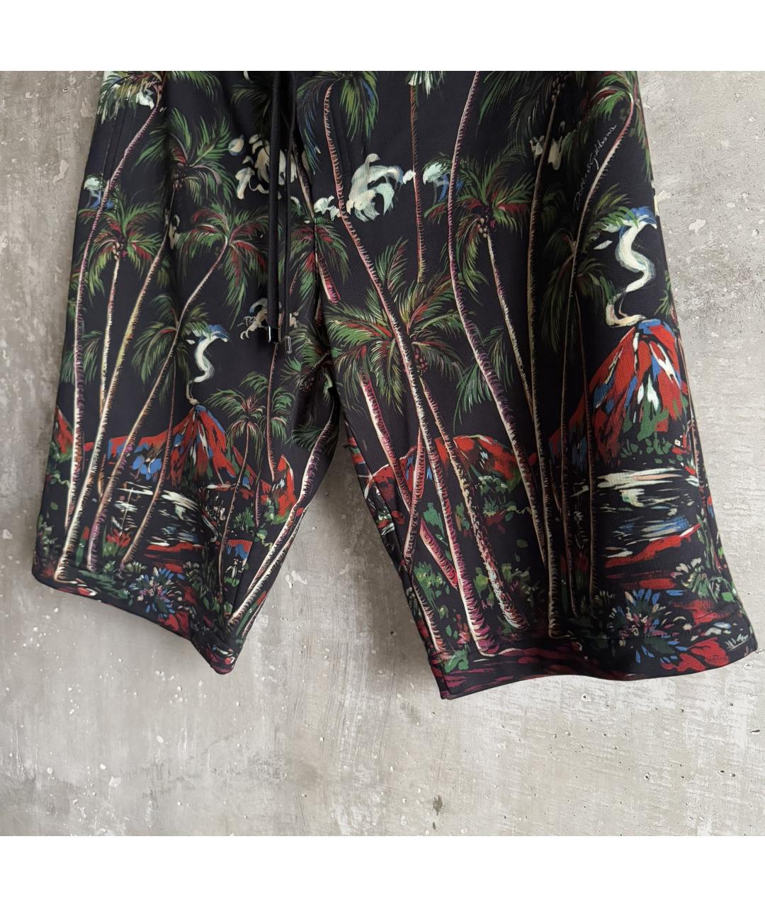 DOLCE&GABBANA Черные хлопковые шорты, фото 6