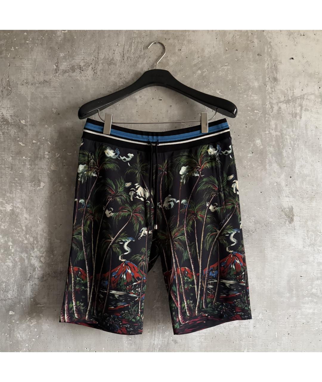 DOLCE&GABBANA Черные хлопковые шорты, фото 7