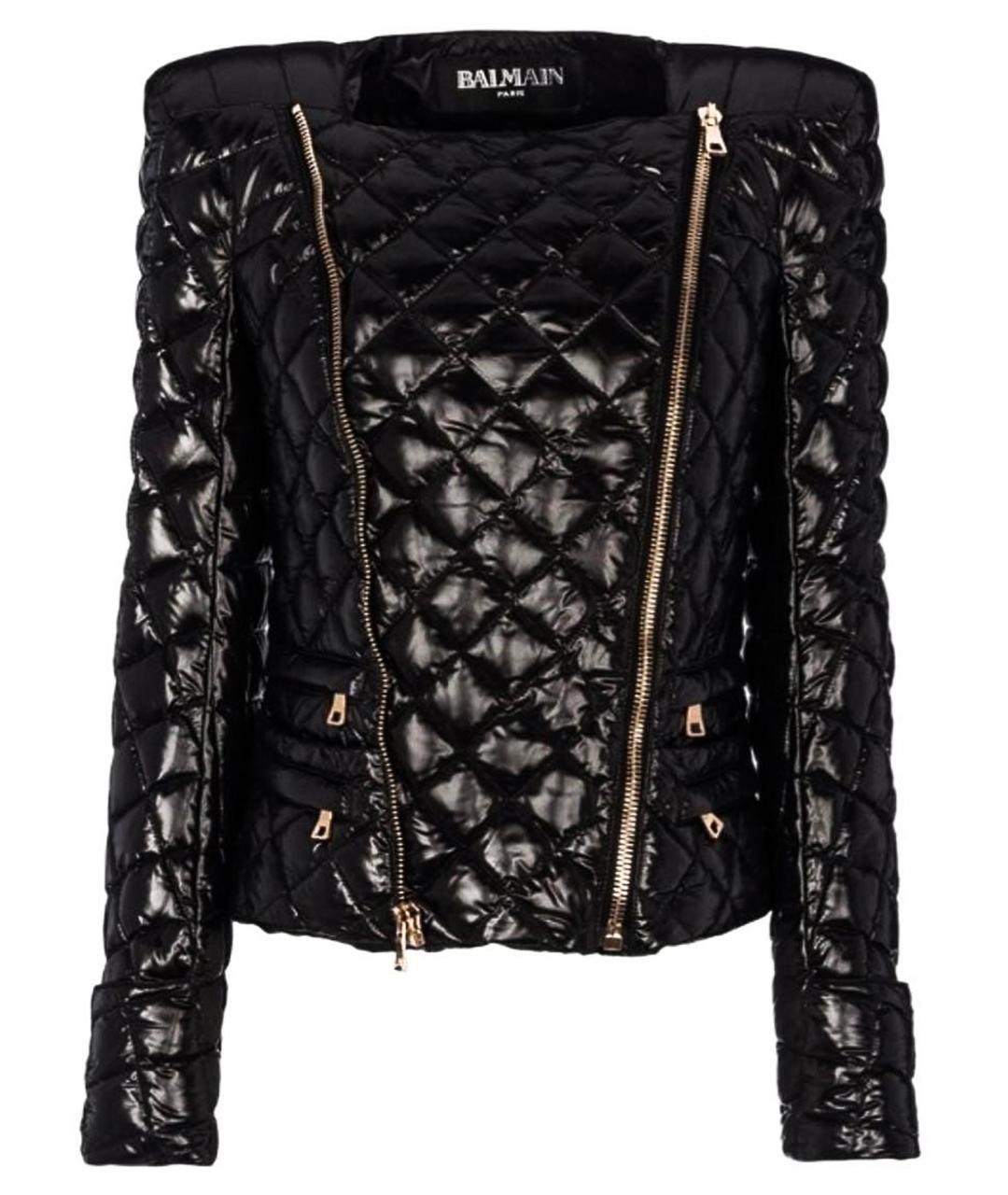 BALMAIN Черная полиамидовая куртка, фото 1