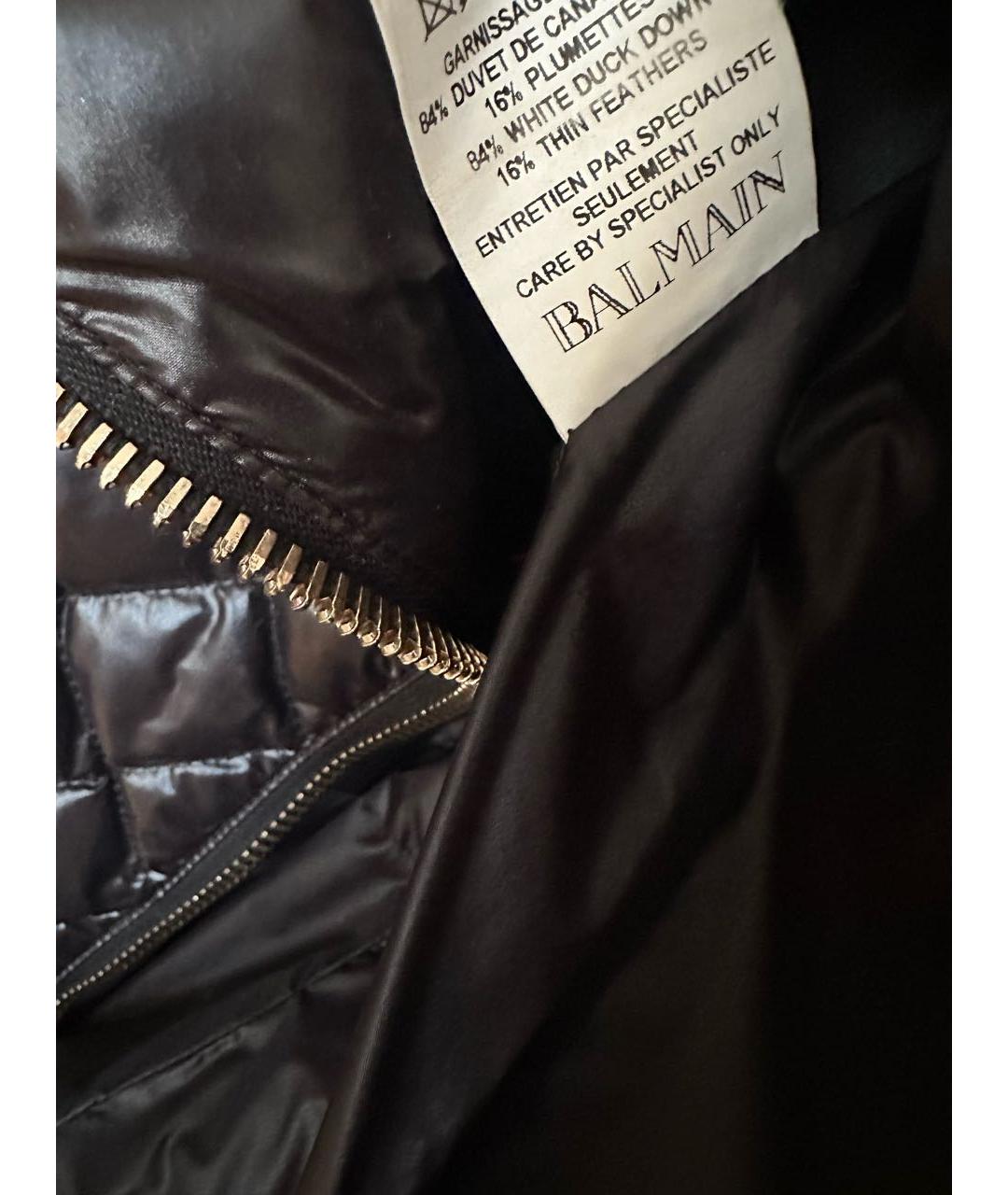 BALMAIN Черная полиамидовая куртка, фото 4