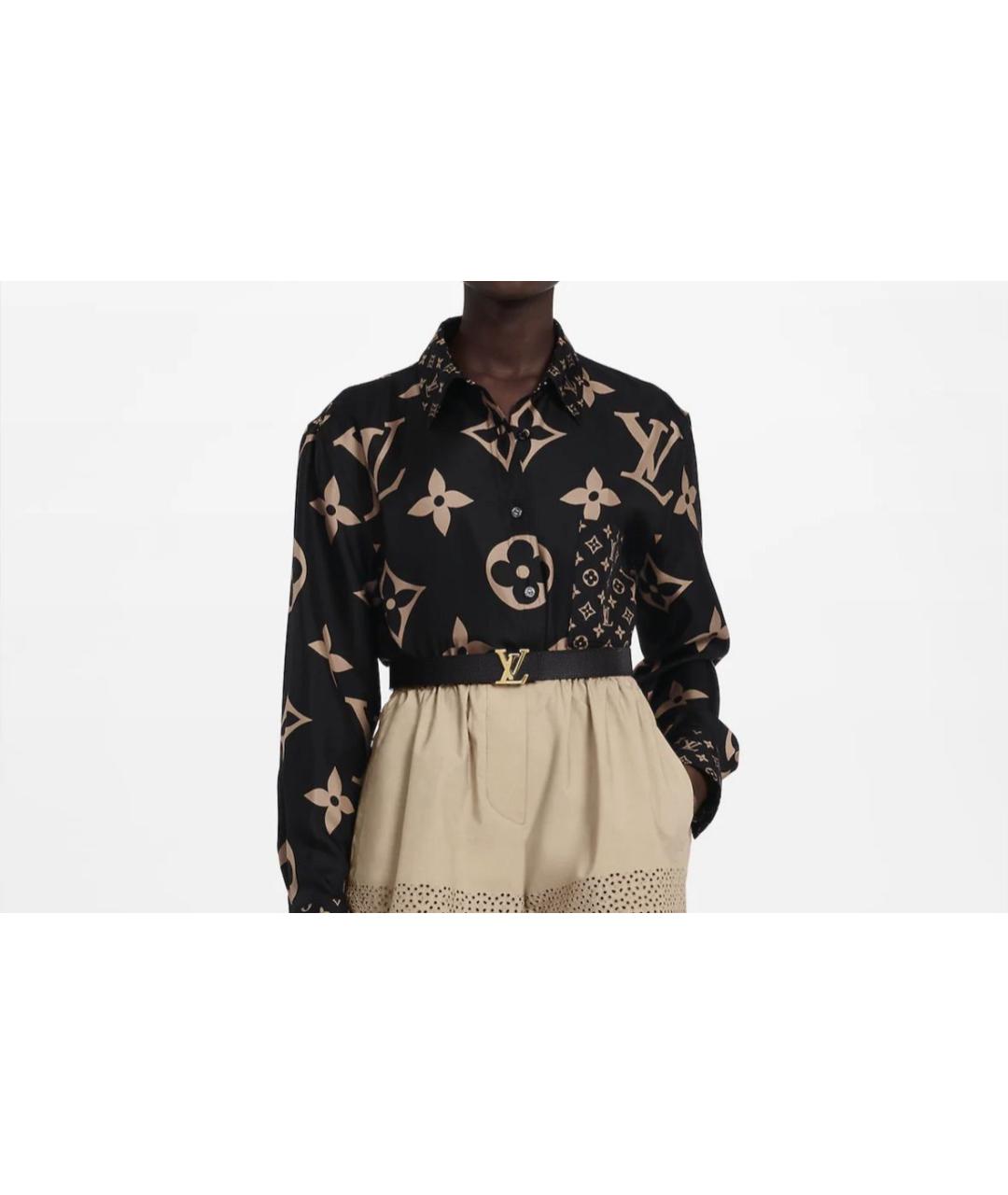 LOUIS VUITTON Коричневый кожаный ремень, фото 5