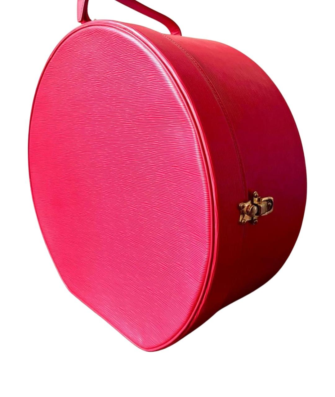 LOUIS VUITTON Красный кожаный чемодан, фото 1