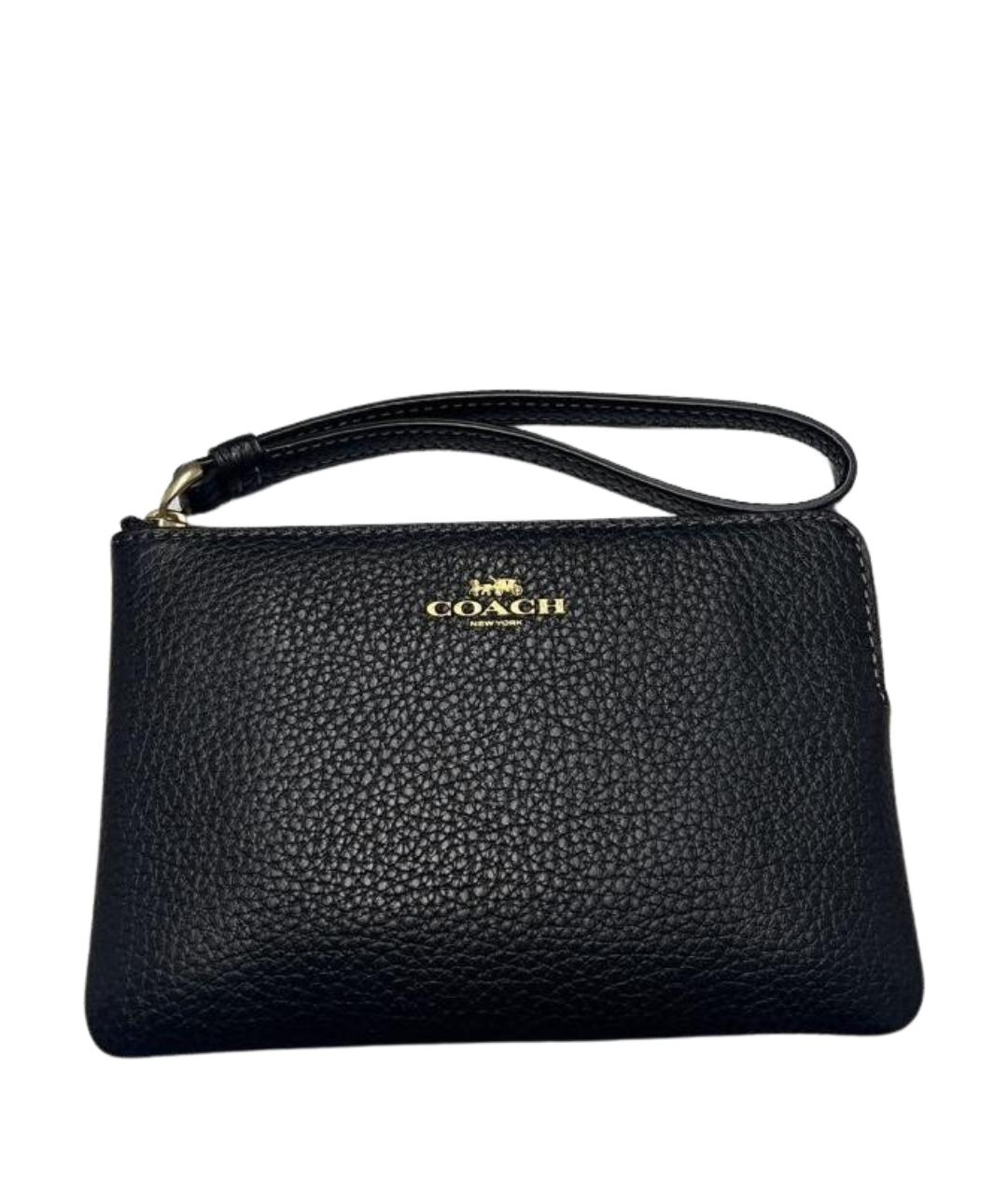 COACH Черный кожаный кошелек, фото 1