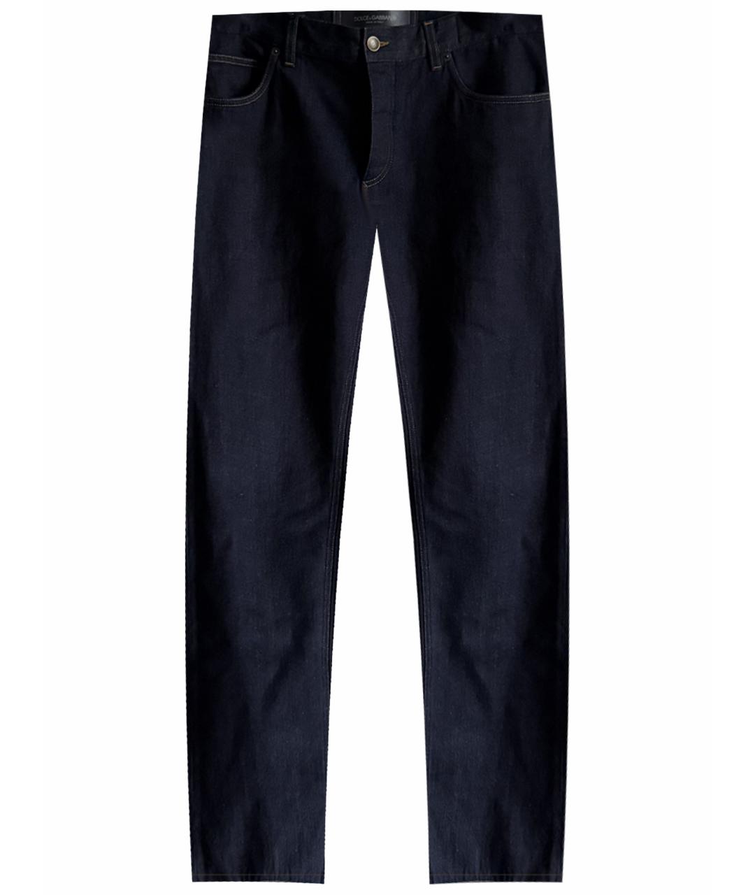 DOLCE&GABBANA Синие хлопковые джинсы скинни, фото 1