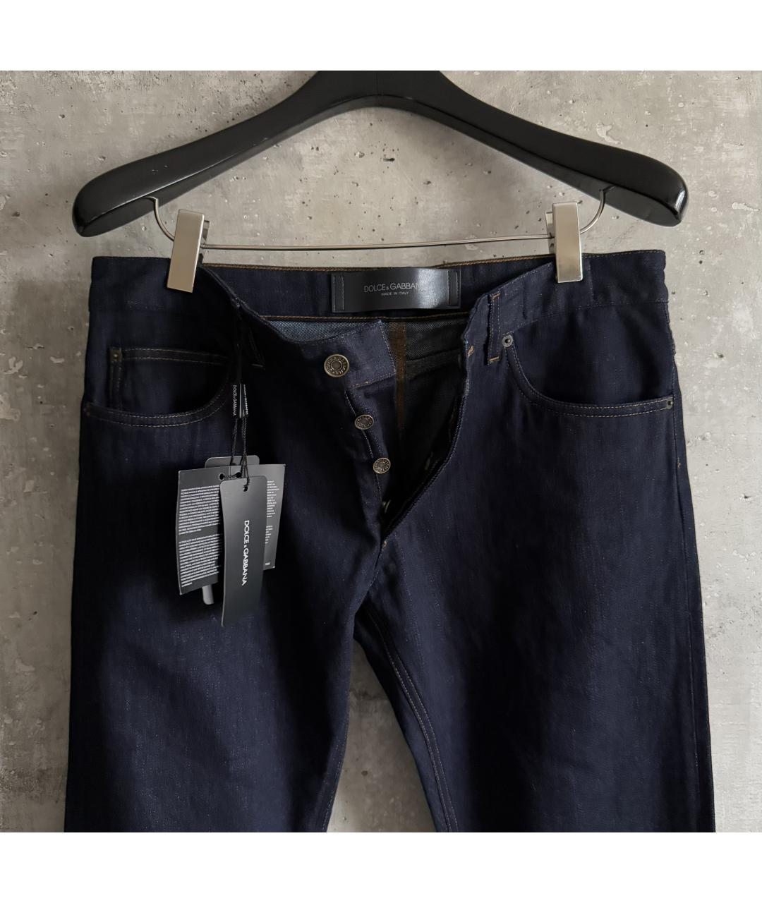 DOLCE&GABBANA Синие хлопковые джинсы скинни, фото 5