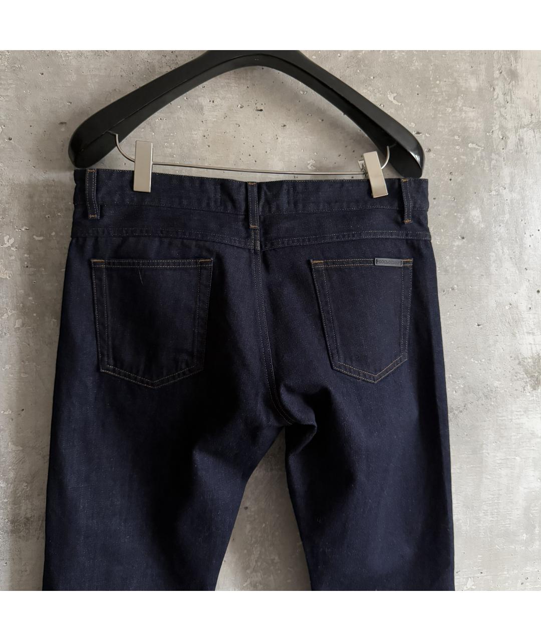DOLCE&GABBANA Синие хлопковые джинсы скинни, фото 3