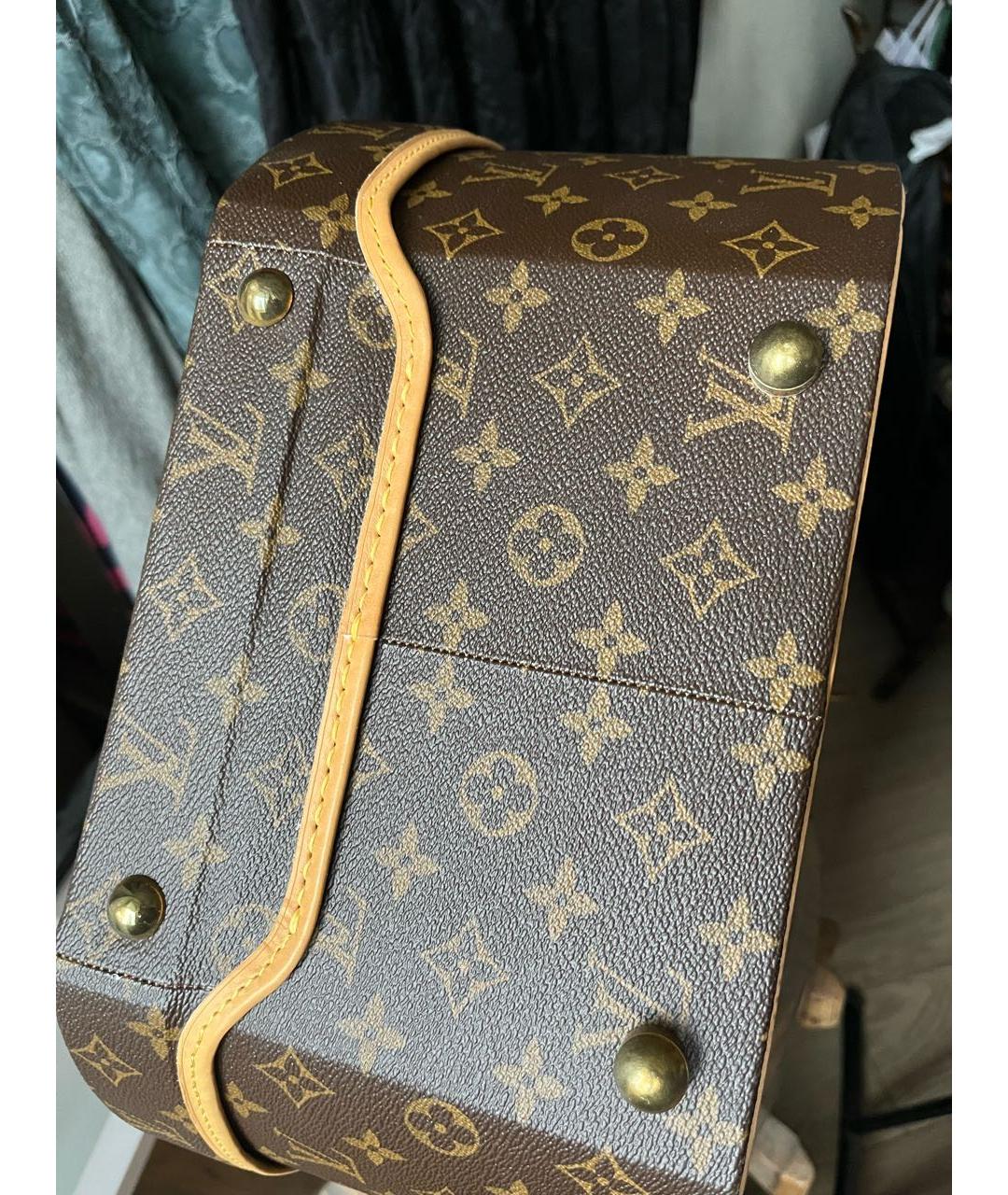 LOUIS VUITTON Коричневый чемодан, фото 8