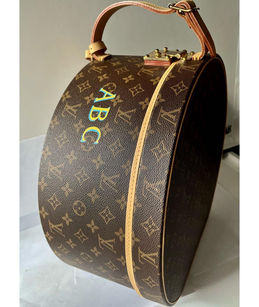 LOUIS VUITTON Коричневый чемодан, фото 3