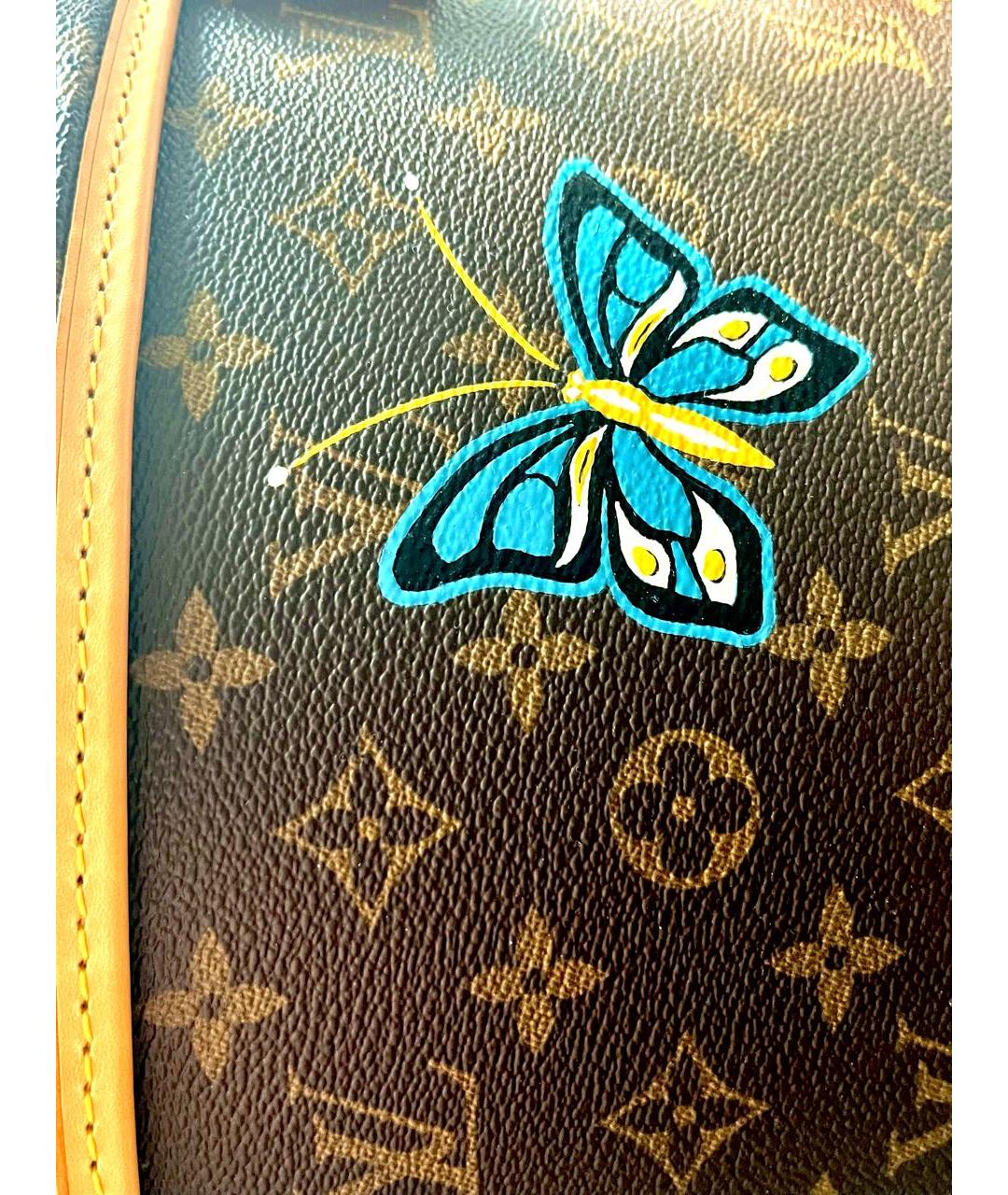 LOUIS VUITTON Коричневый чемодан, фото 5