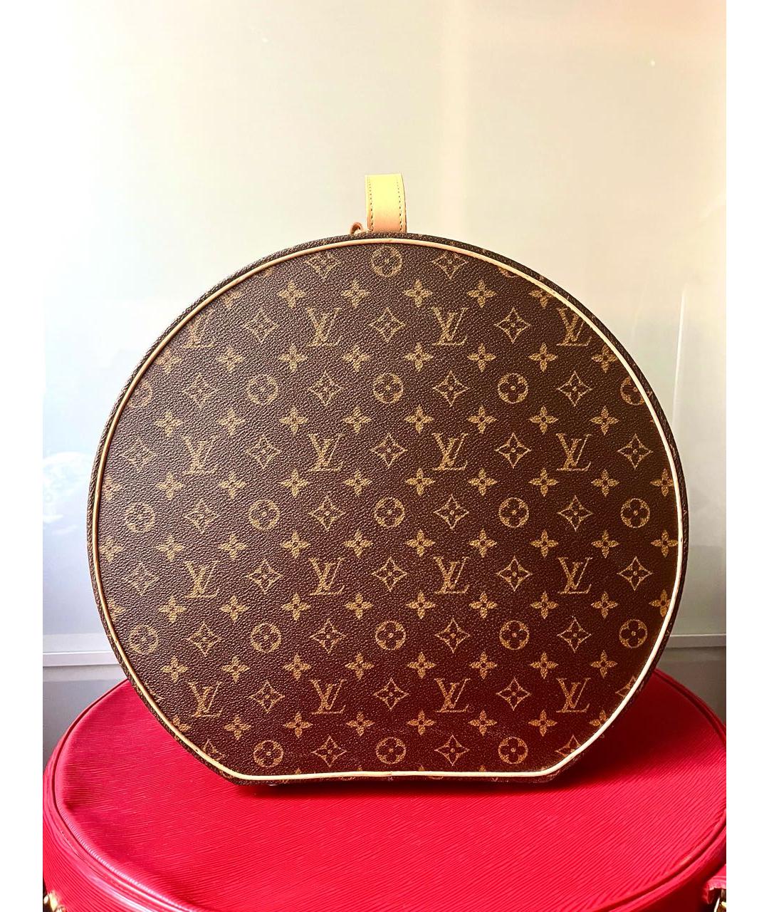 LOUIS VUITTON Коричневый чемодан, фото 9