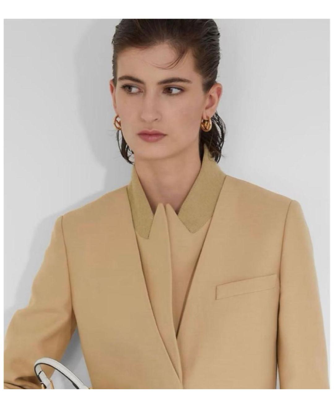 FENDI Золотые металлические серьги, фото 4