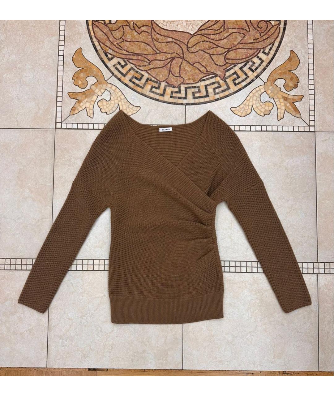 P.A.R.O.S.H. Коричневый шерстяной джемпер / свитер, фото 5