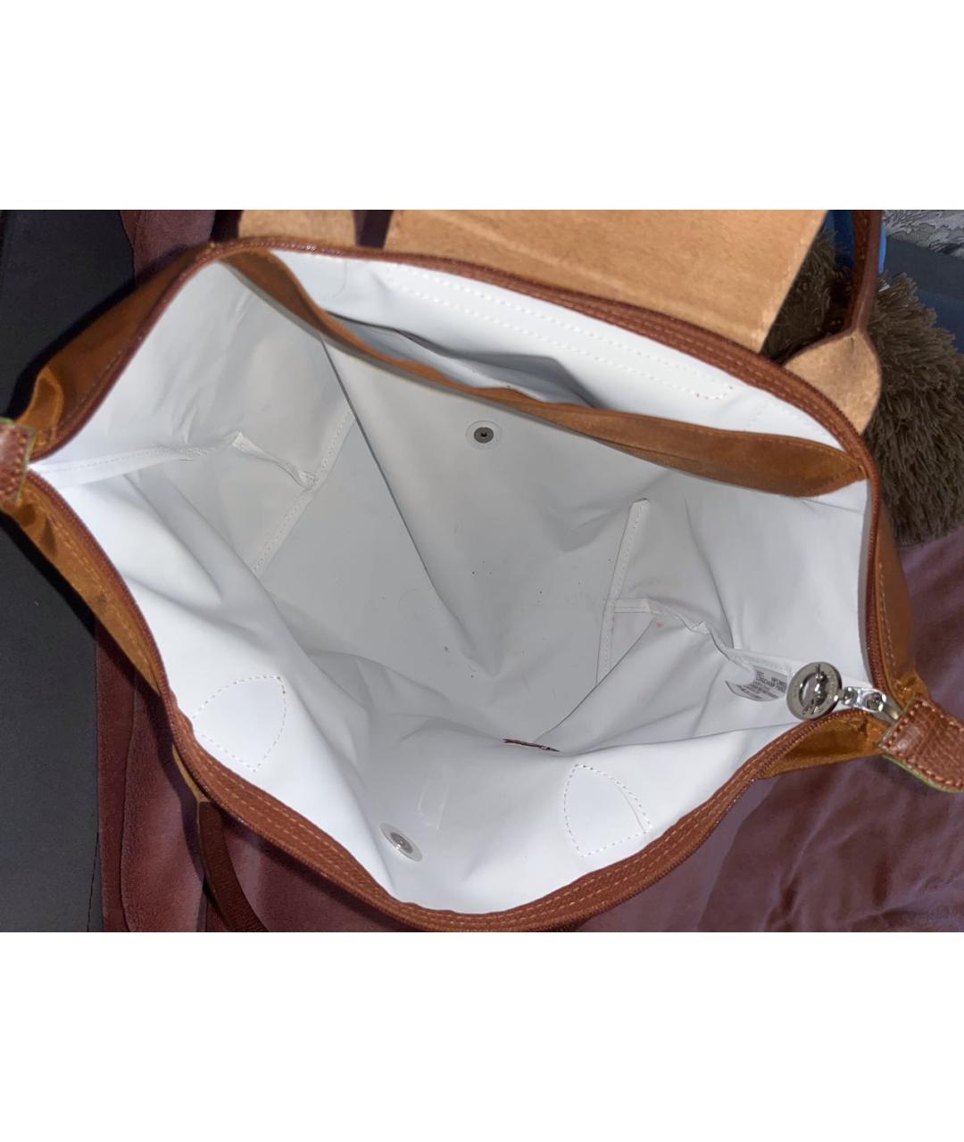 LONGCHAMP Коричневая сумка тоут, фото 4