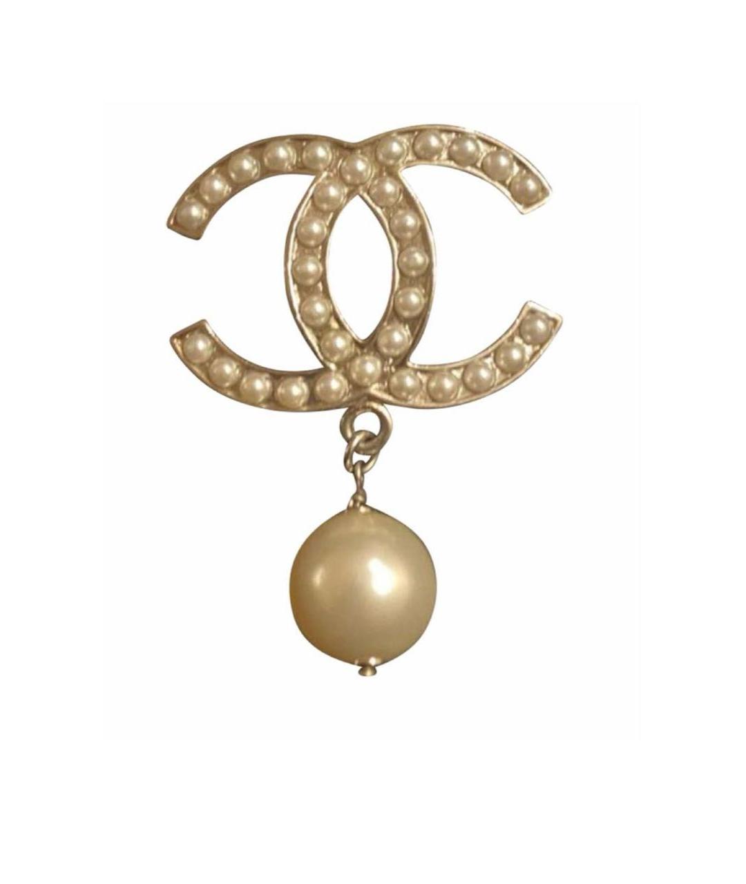 CHANEL Белая жемчужная булавка / брошь, фото 5