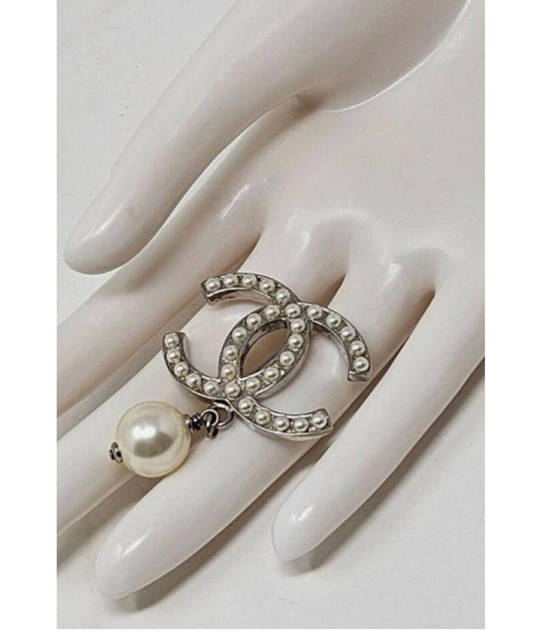 CHANEL Белая жемчужная булавка / брошь, фото 2