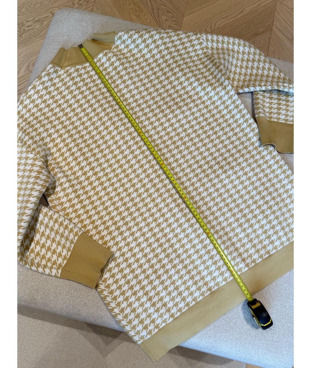 SANDRO Горчичный хлопковый кардиган, фото 6