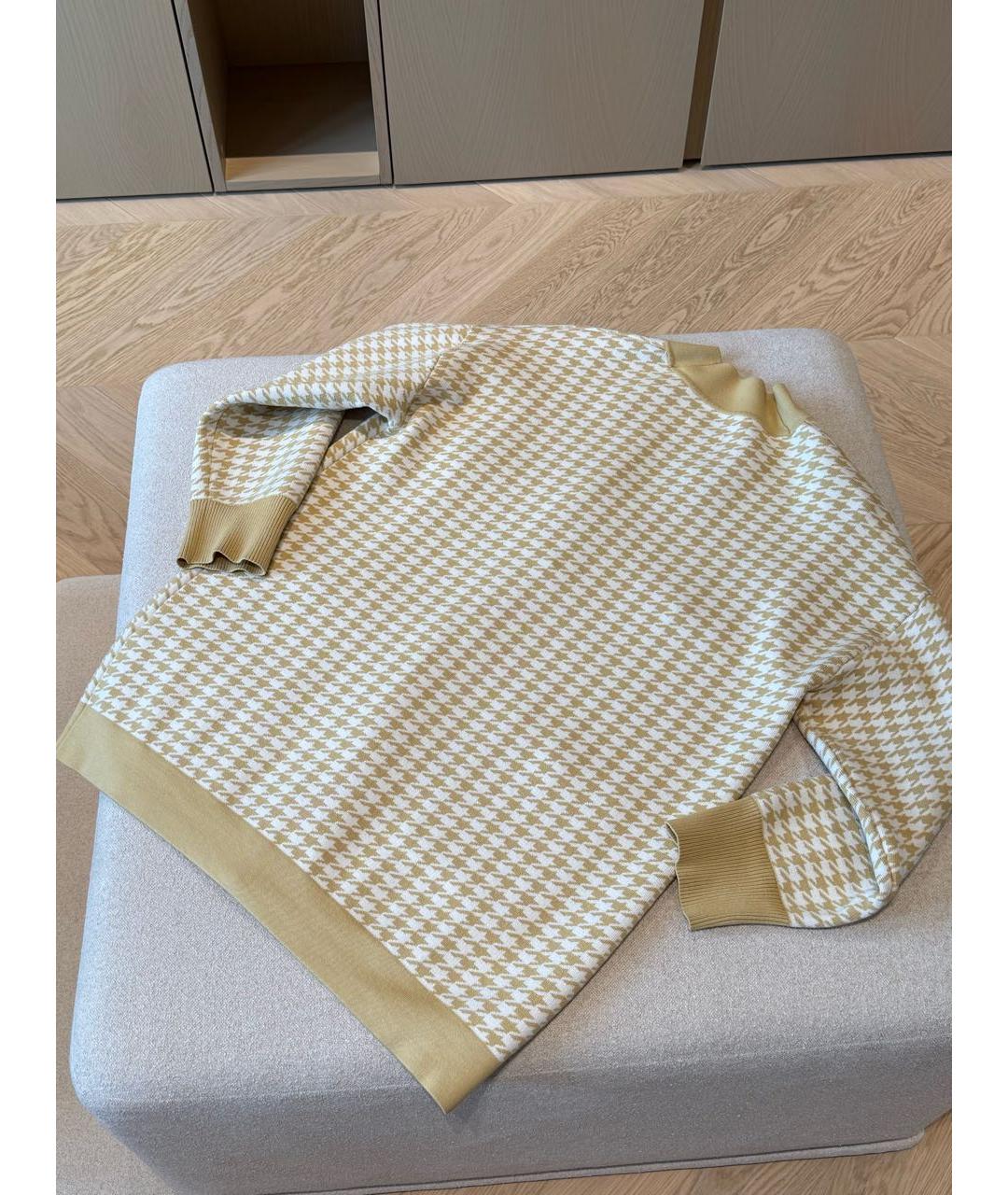 SANDRO Горчичный хлопковый кардиган, фото 2