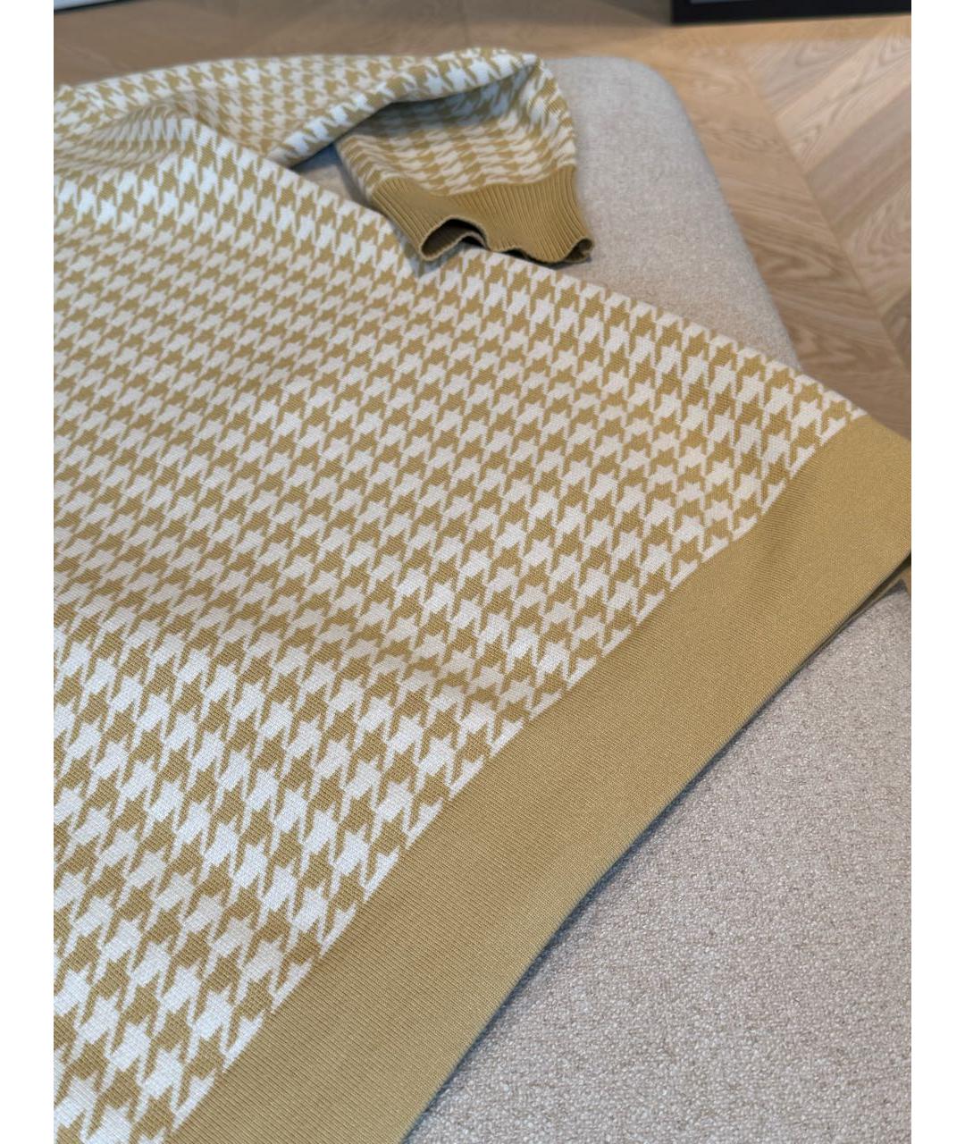 SANDRO Горчичный хлопковый кардиган, фото 5