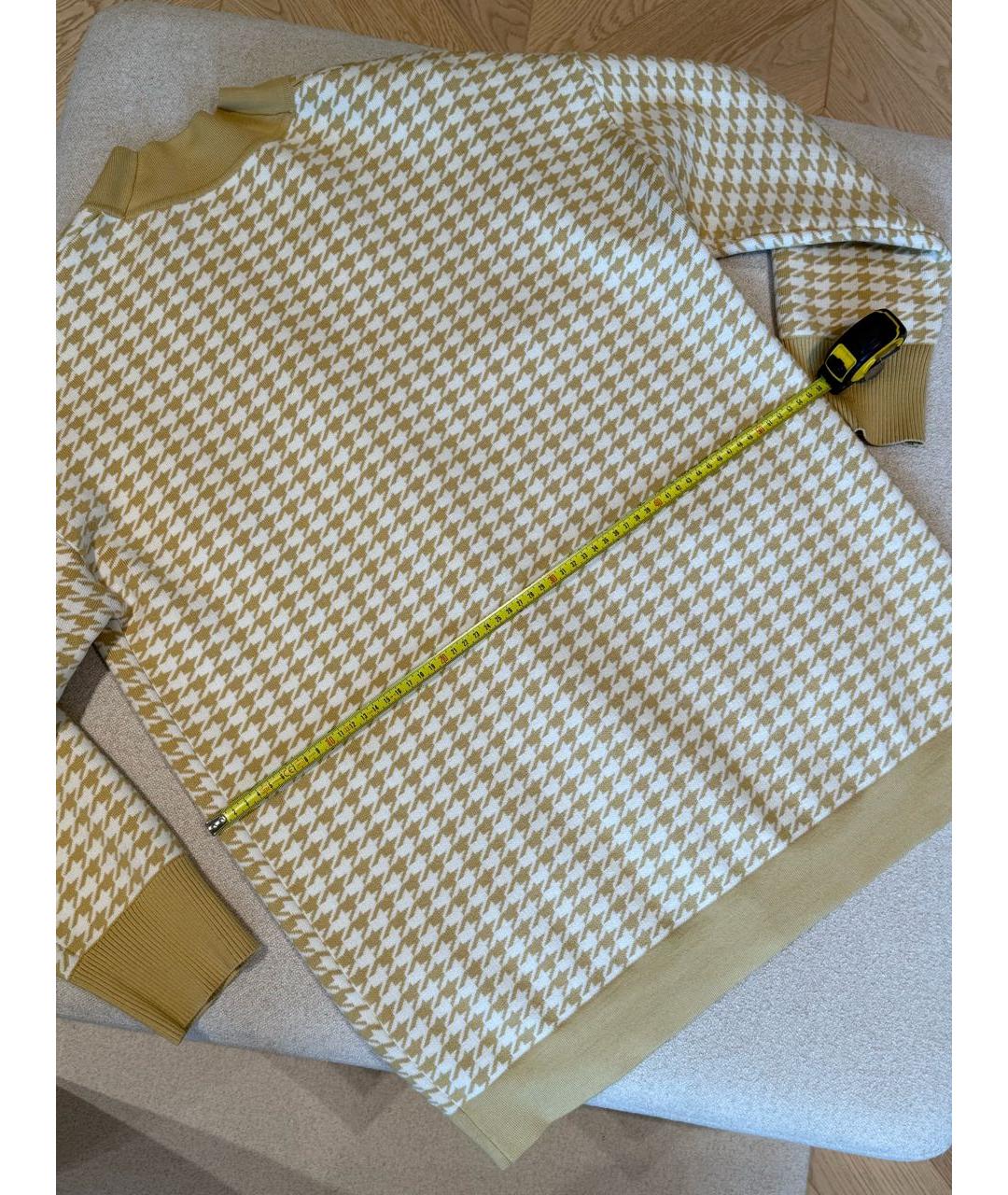 SANDRO Горчичный хлопковый кардиган, фото 7