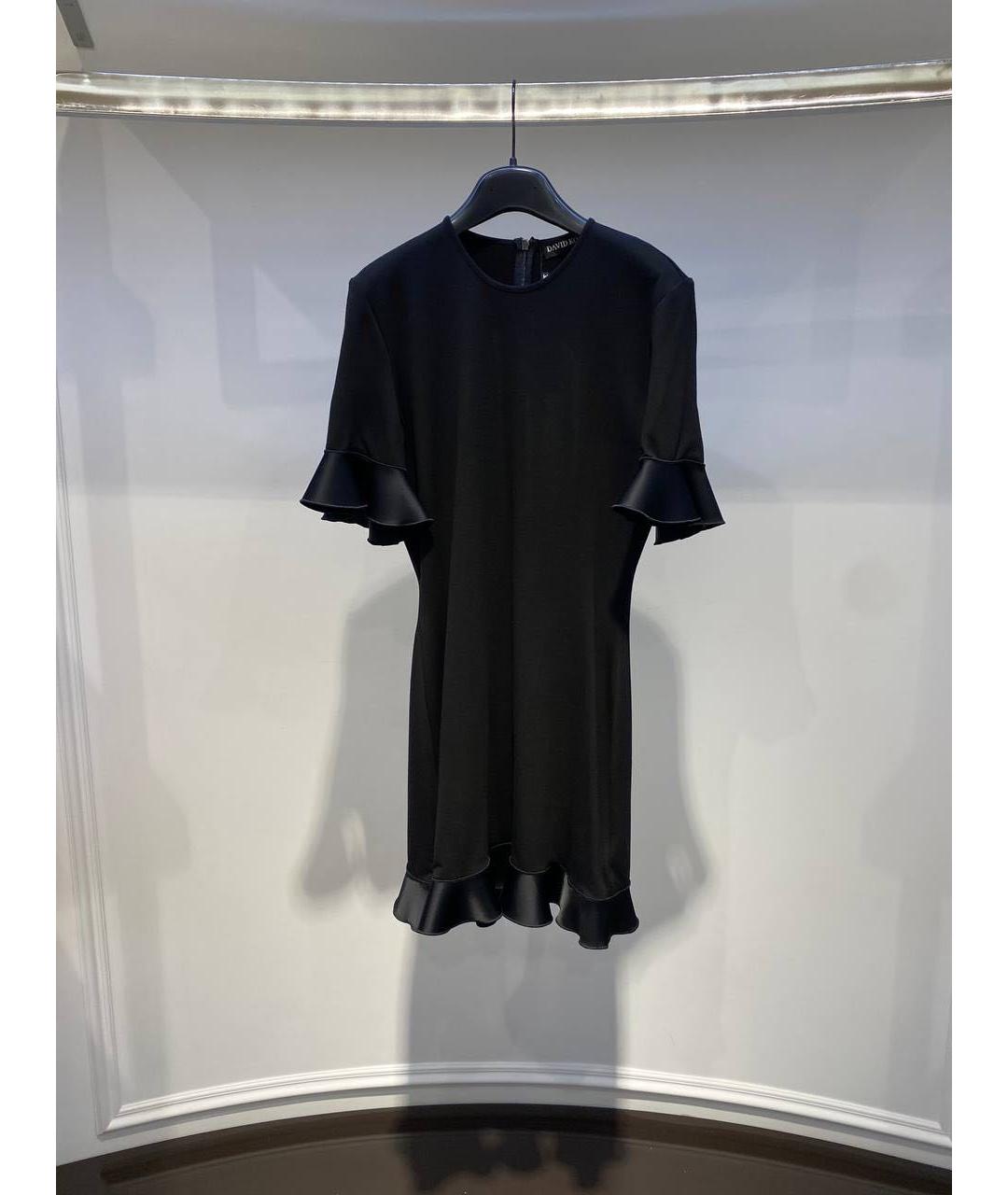 DAVID KOMA Черное повседневное платье, фото 2