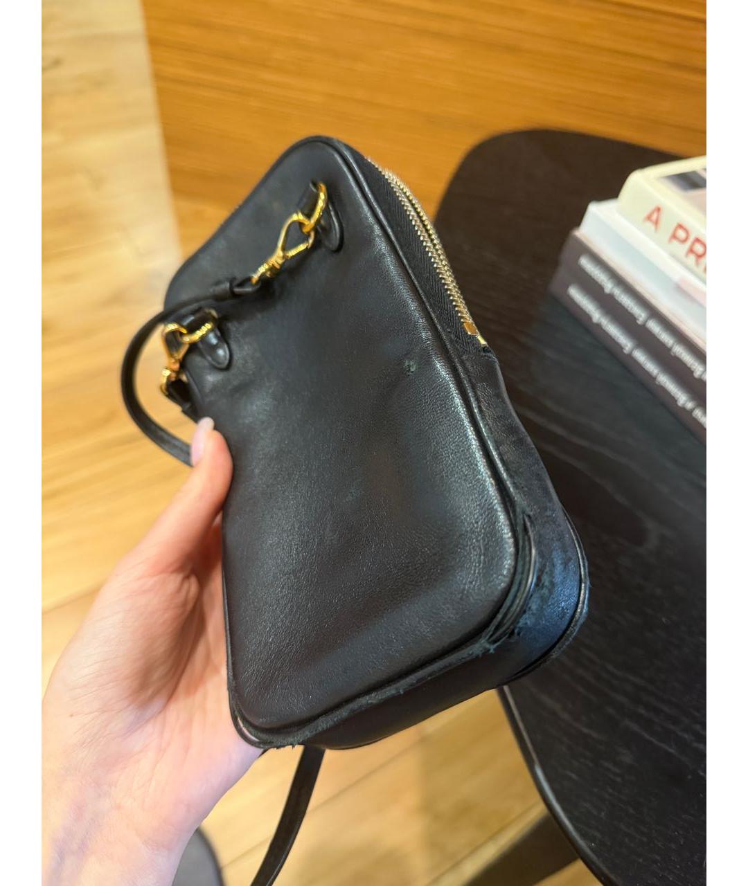 MIU MIU Черная кожаная сумка через плечо, фото 5