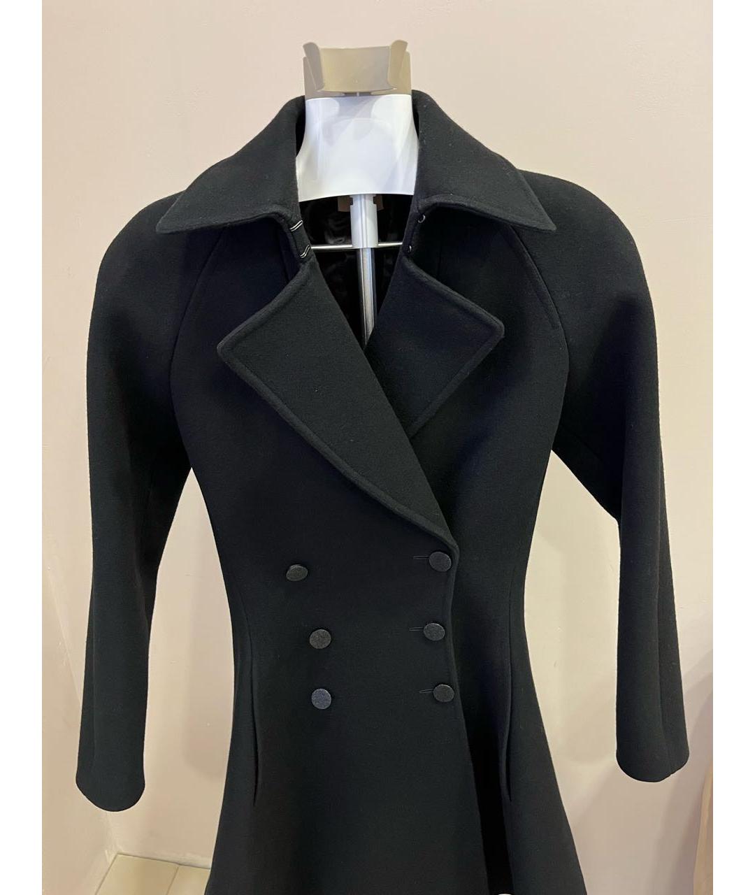 ALAIA Черное шерстяное пальто, фото 4
