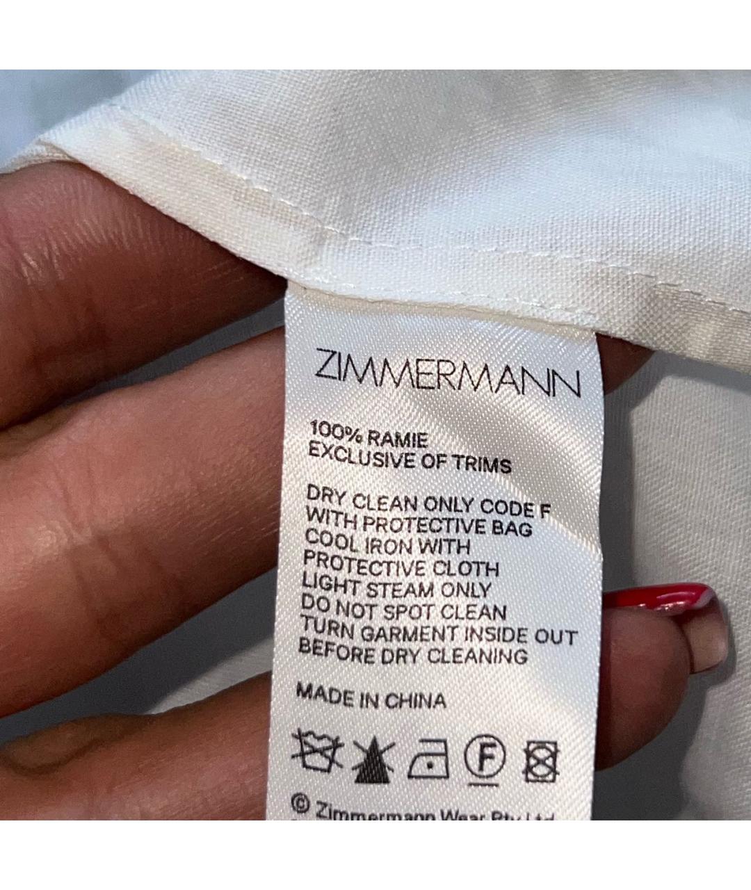 ZIMMERMANN Белый льняной костюм с брюками, фото 5