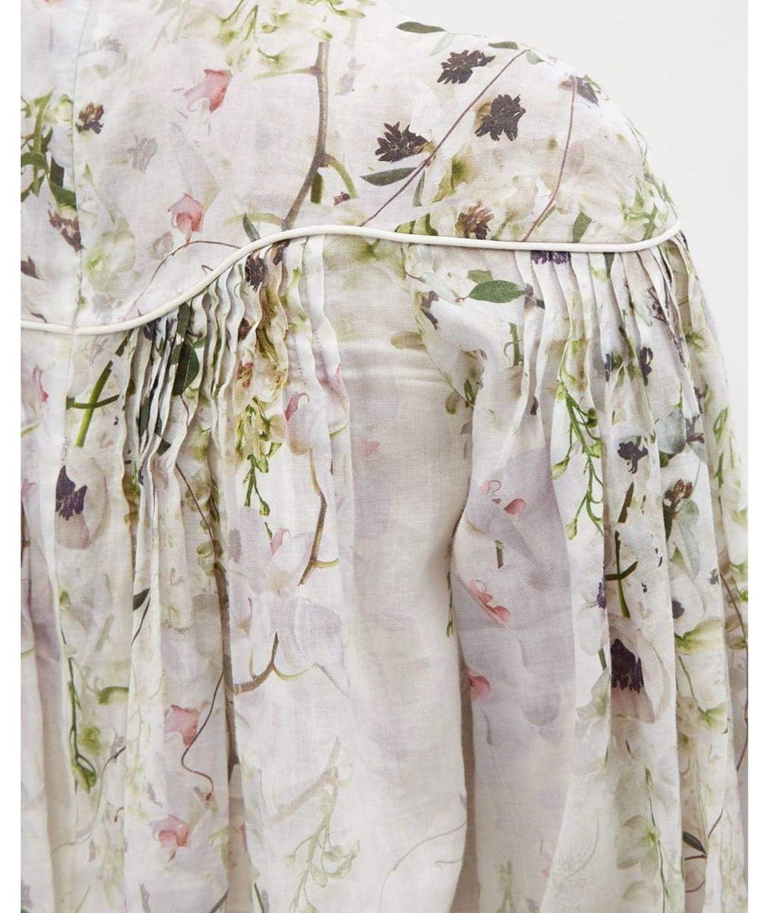 ZIMMERMANN Белый льняной костюм с брюками, фото 7