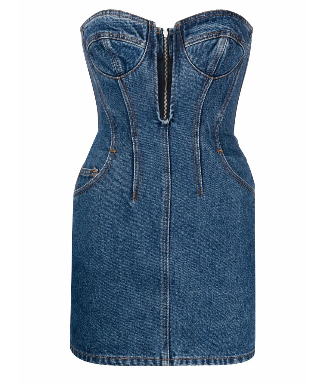 DAVID KOMA Синее повседневное платье, фото 1