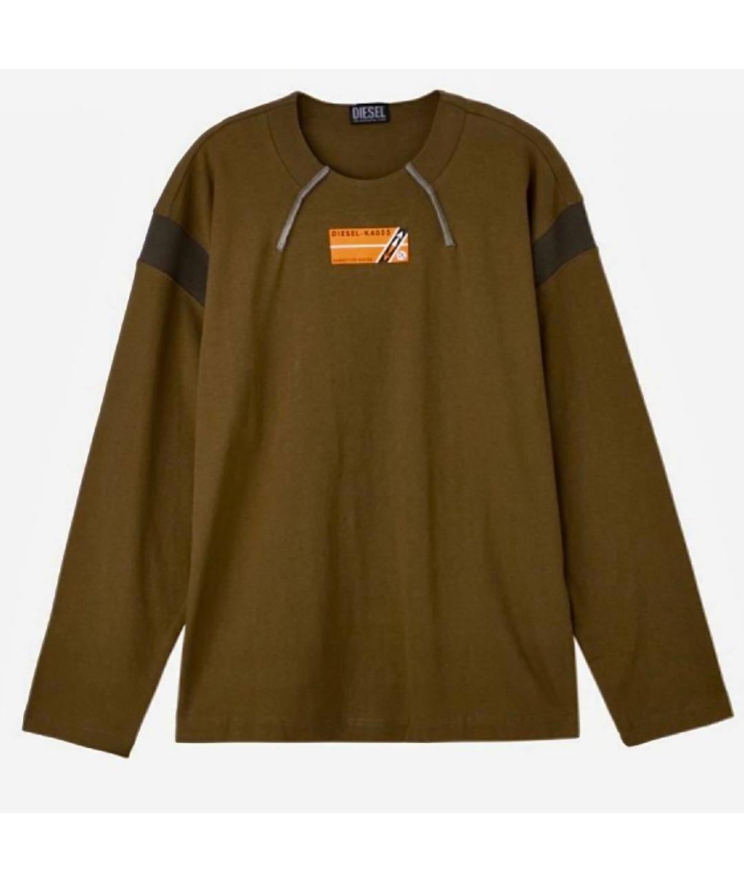 DIESEL Хаки хлопковая водолазка, фото 8