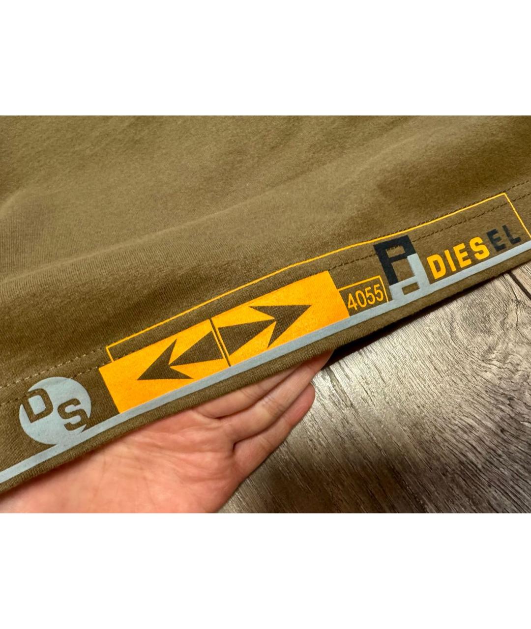 DIESEL Хаки хлопковая водолазка, фото 5
