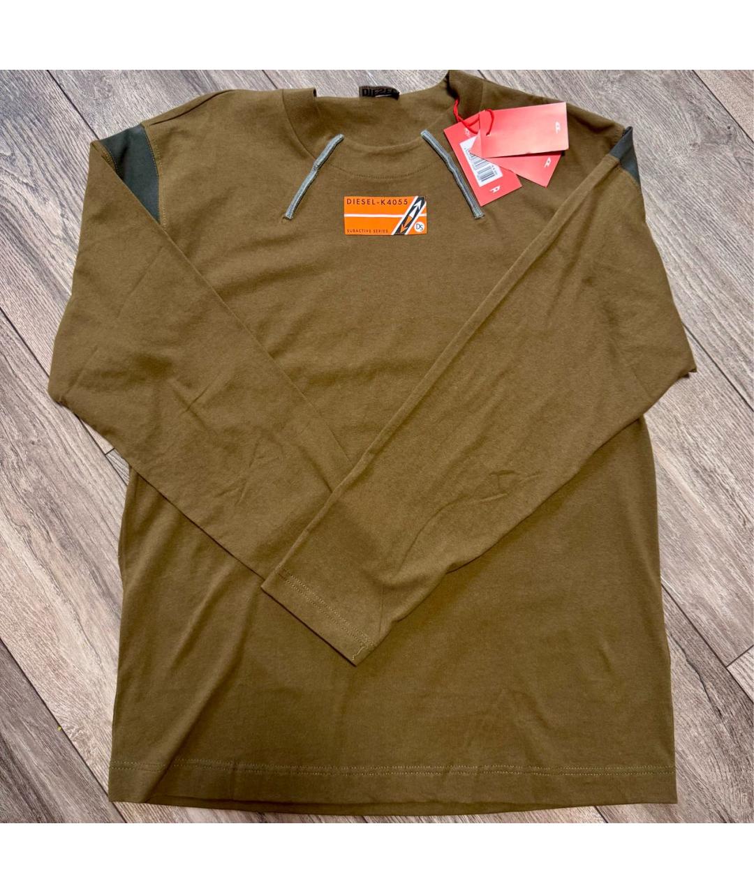 DIESEL Хаки хлопковая водолазка, фото 4