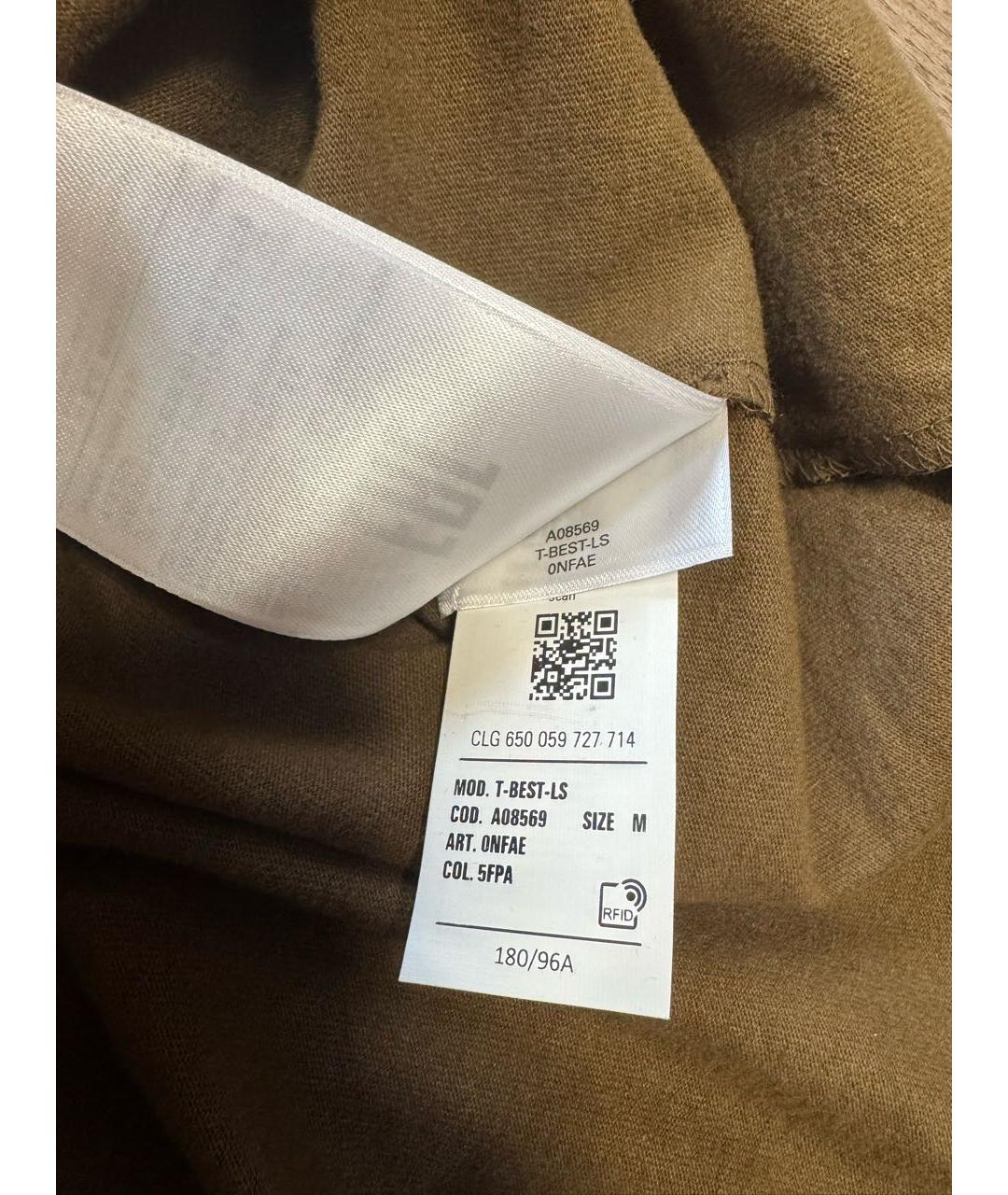 DIESEL Хаки хлопковая водолазка, фото 7