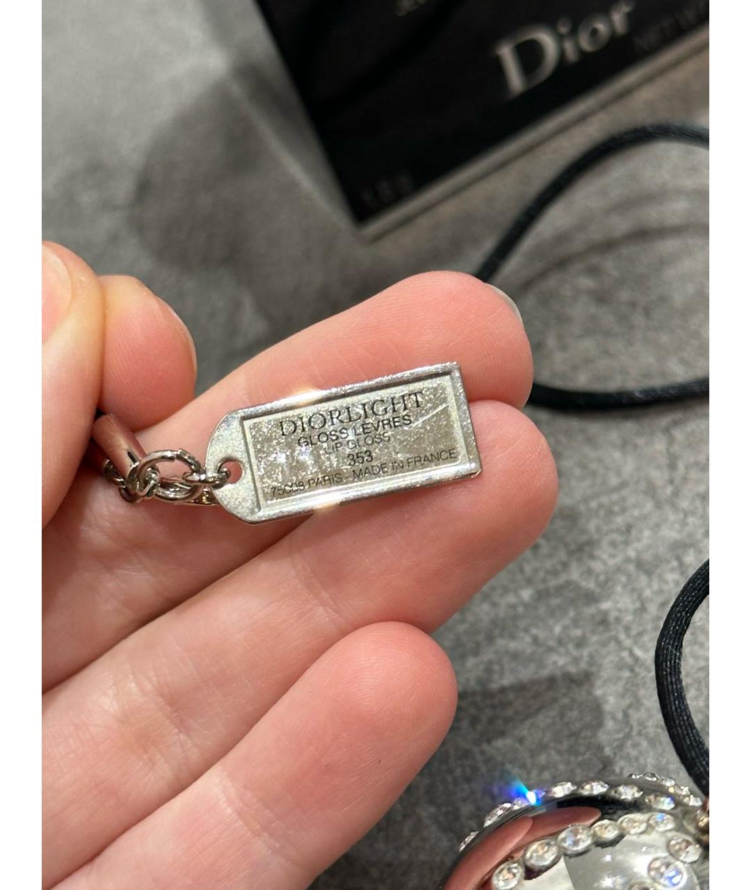 CHRISTIAN DIOR Серебряная металлическая подвеска, фото 2