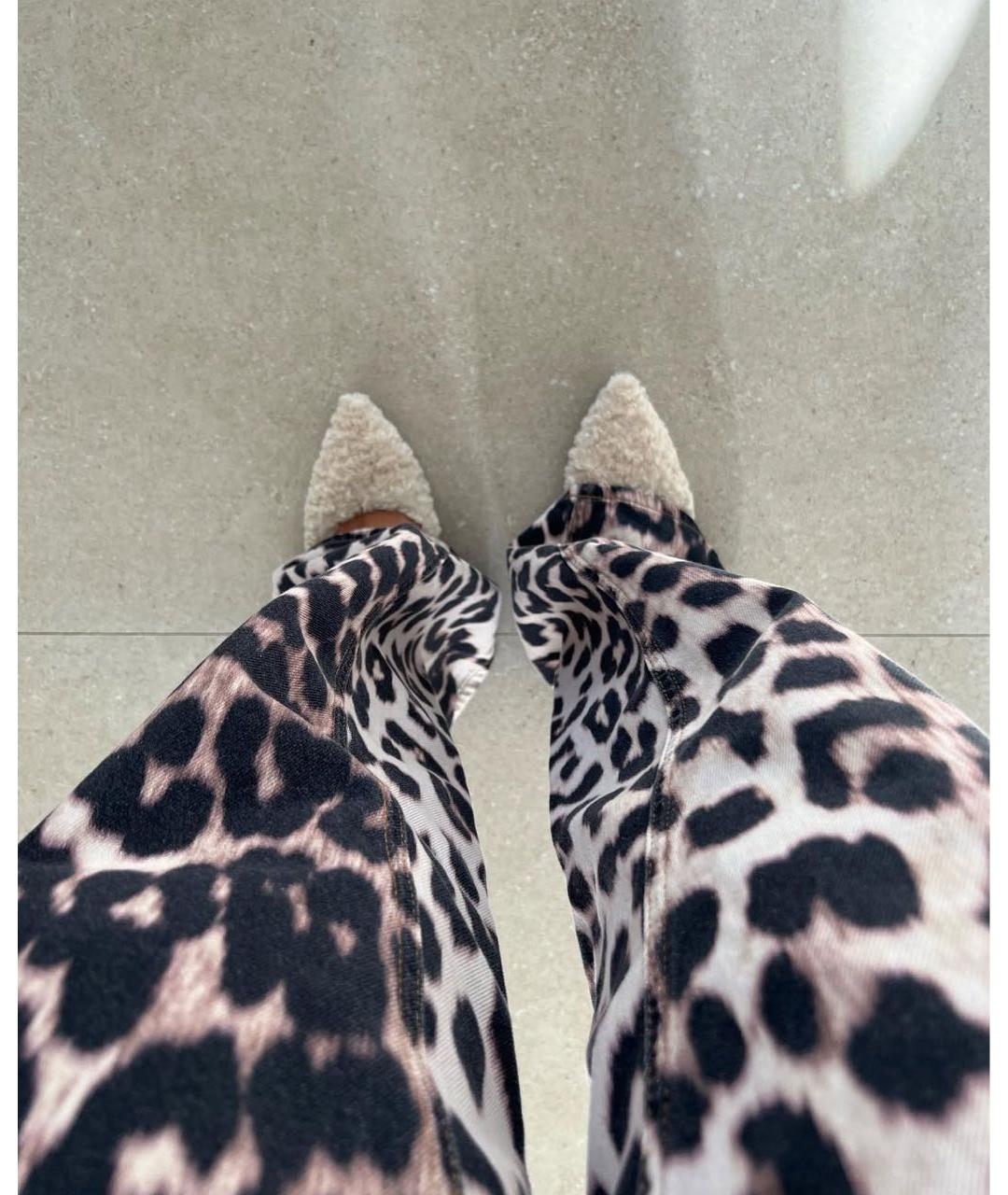 GANNI Коричневые хлопковые прямые джинсы, фото 6