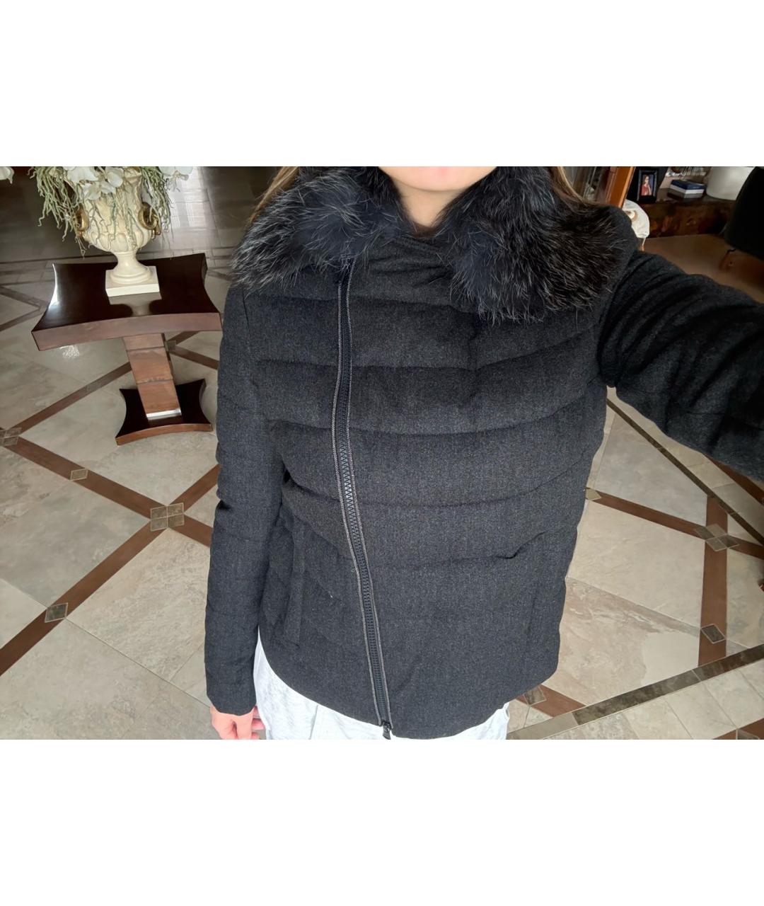 BRUNELLO CUCINELLI Темно-синяя шерстяная куртка, фото 7