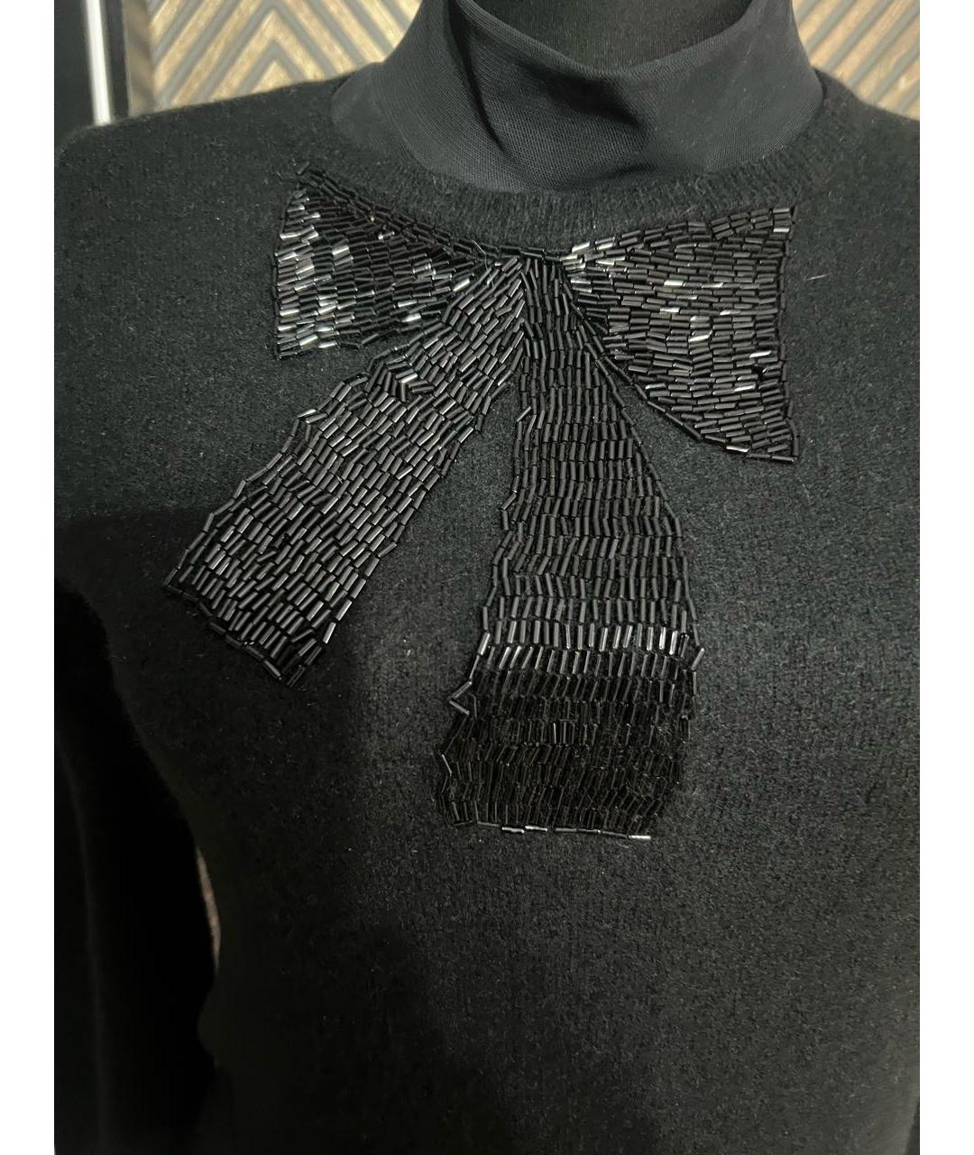 MAX MARA STUDIO Черный шерстяной джемпер / свитер, фото 6